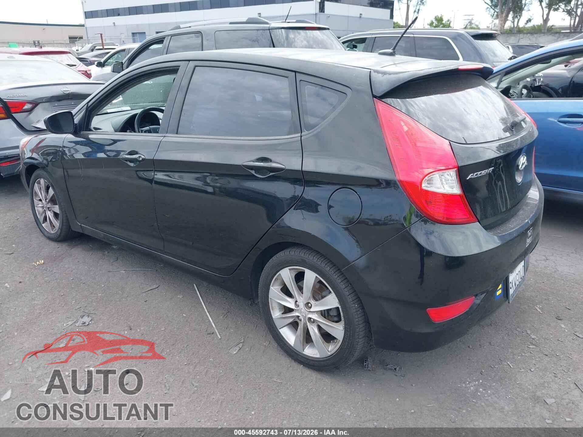 HYUNDAI ACCENT 2012 - KMHCU5AE6CU030962