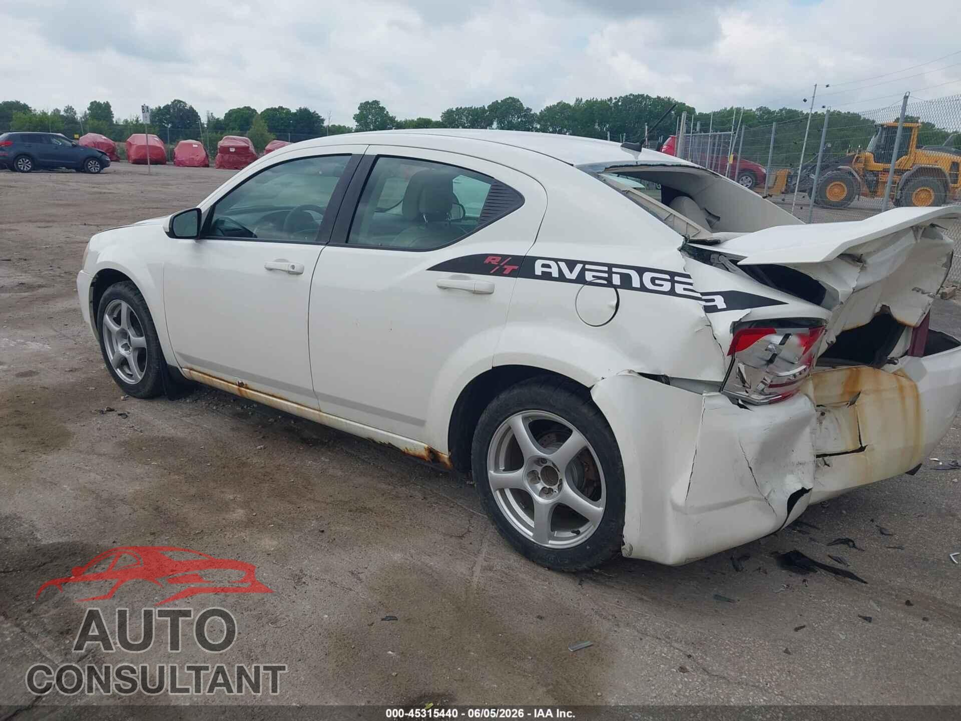 DODGE AVENGER 2010 - 1B3CC5FB8AN138658