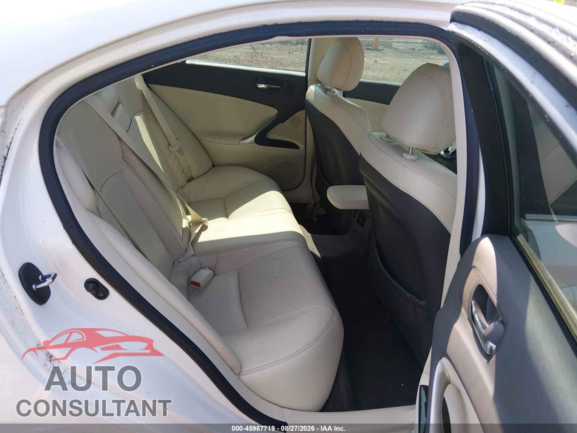 LEXUS IS 250 2012 - JTHBF5C25C2102497
