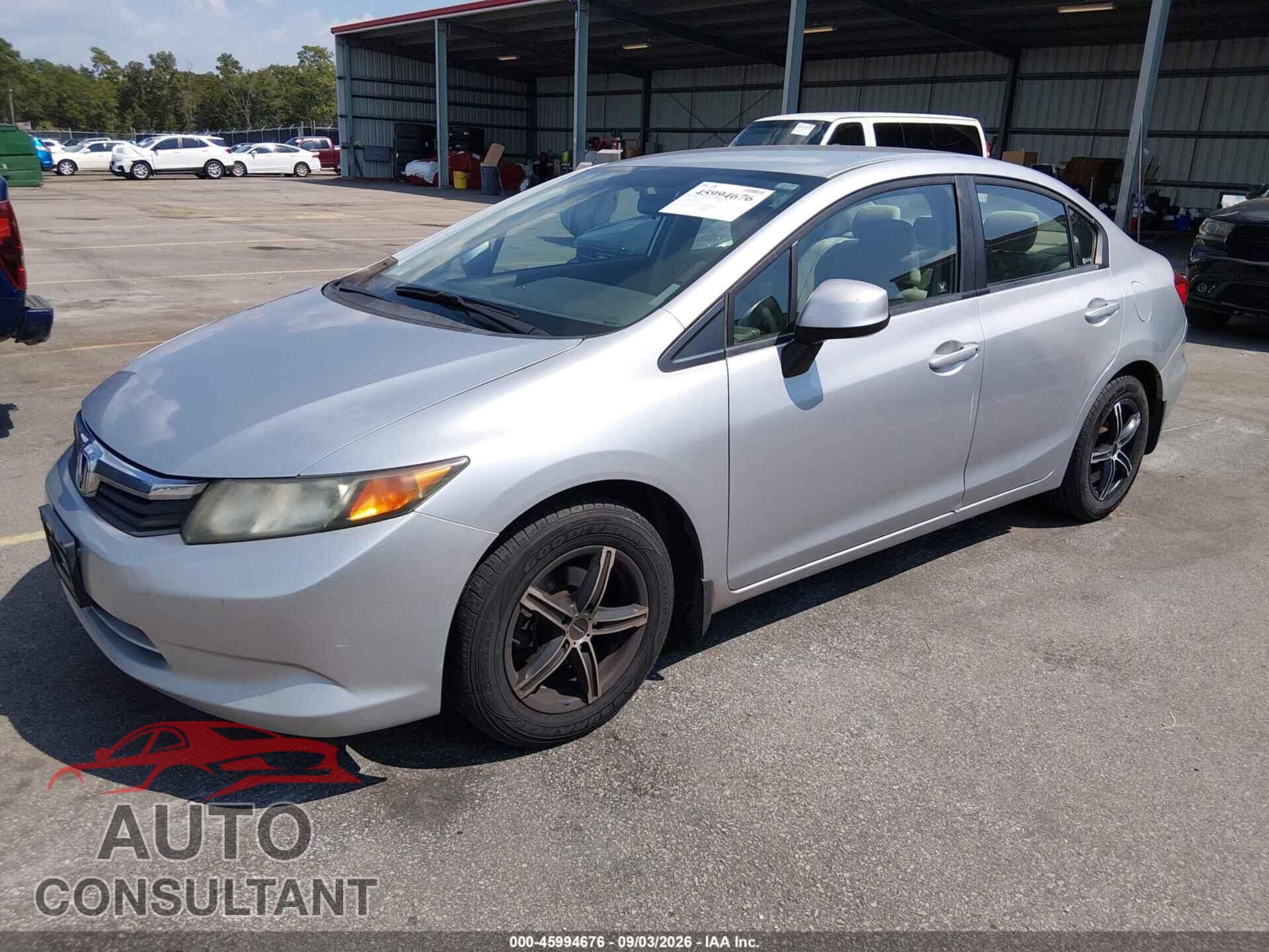 HONDA CIVIC 2012 - 19XFB2F5XCE098453