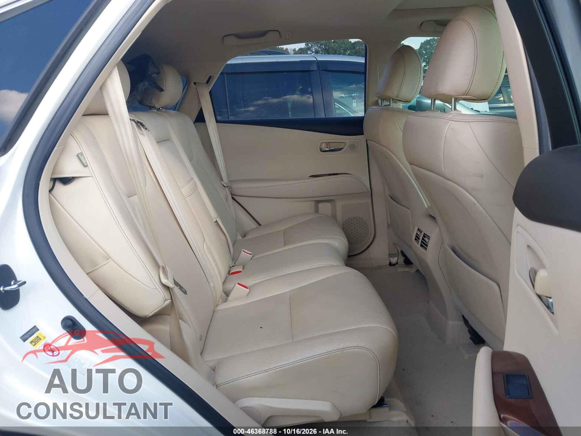 LEXUS RX 350 2013 - 2T2ZK1BA7DC094978