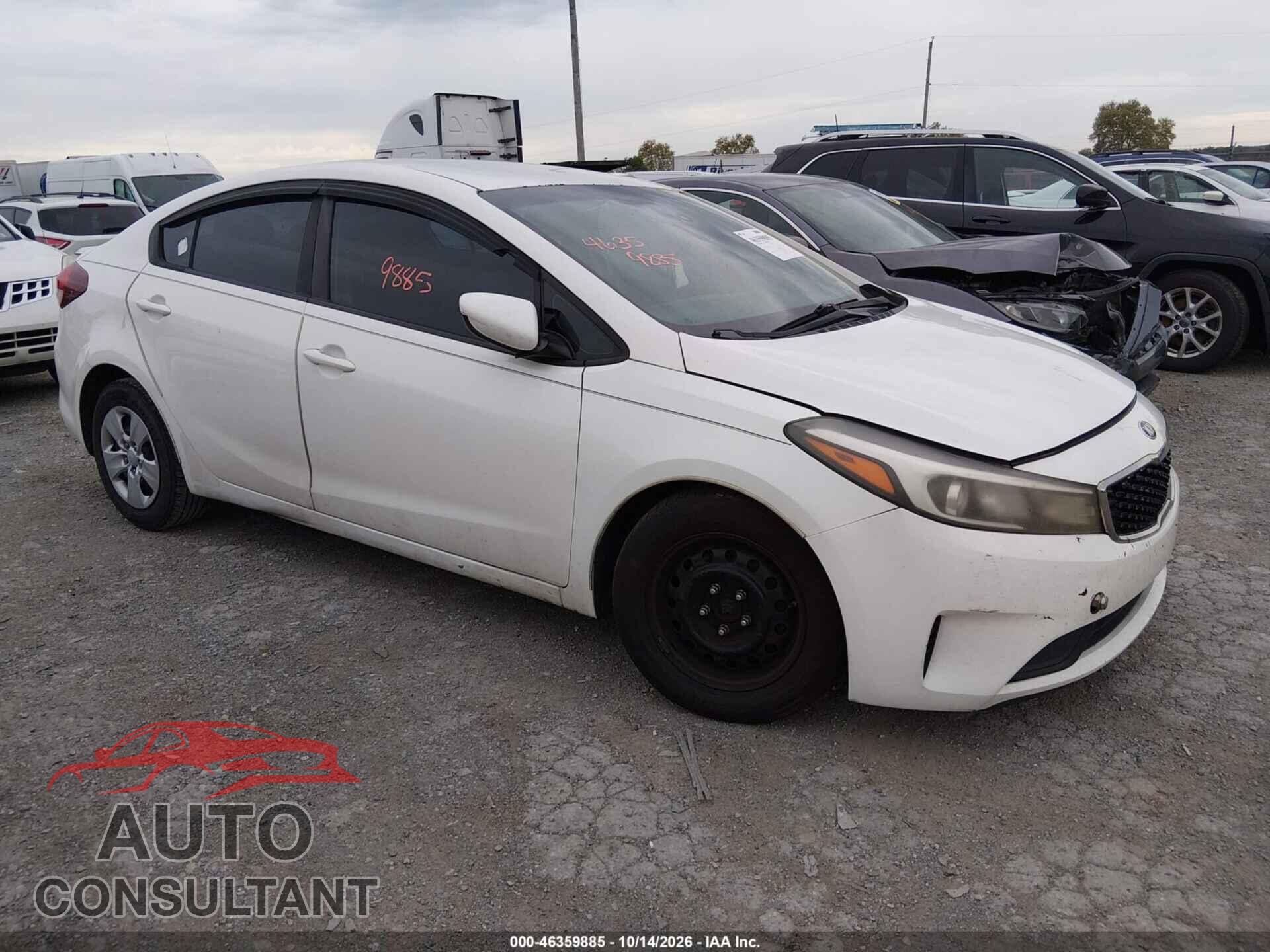 KIA FORTE 2017 - 3KPFK4A75HE028046