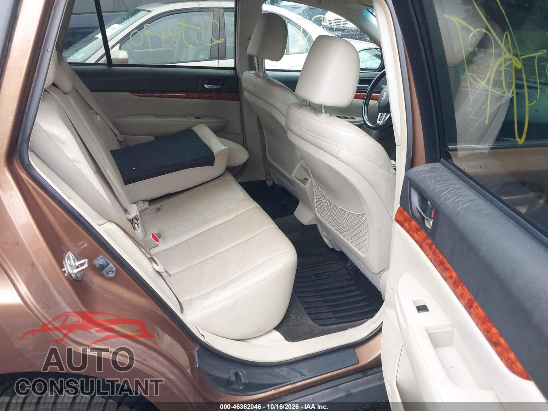 SUBARU OUTBACK 2012 - 4S4BRBKC1C3259435