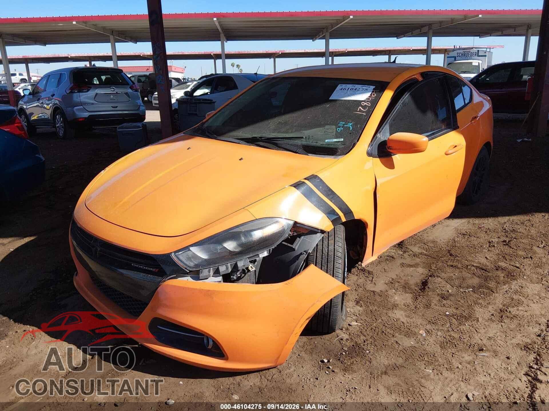 DODGE DART 2013 - 1C3CDFBA4DD307460