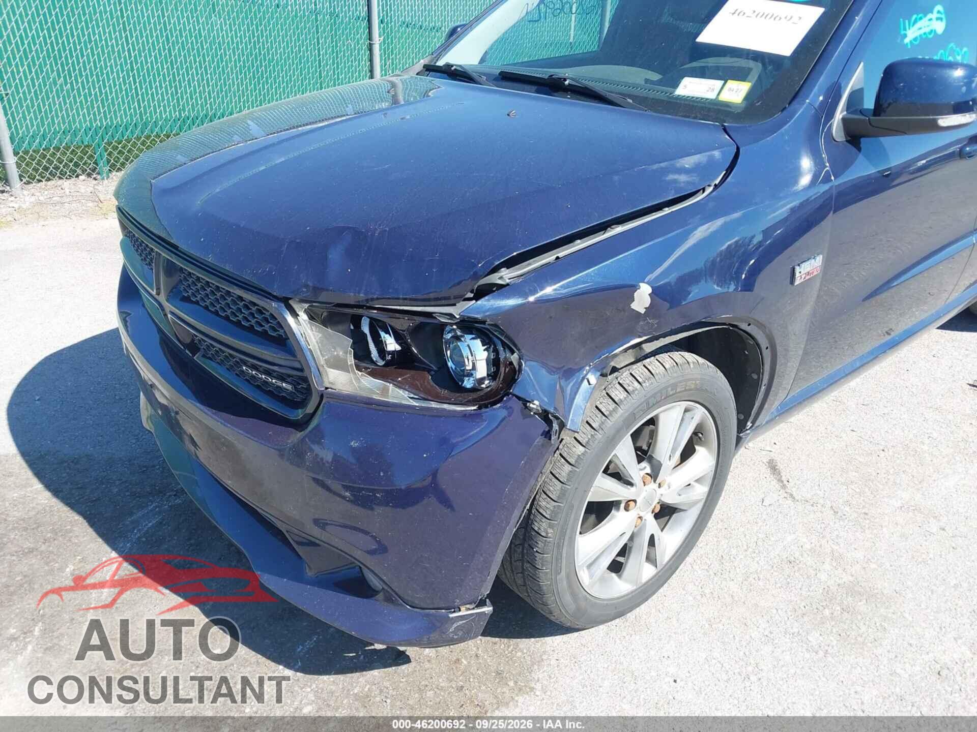DODGE DURANGO 2012 - 1C4SDJCT2CC213222