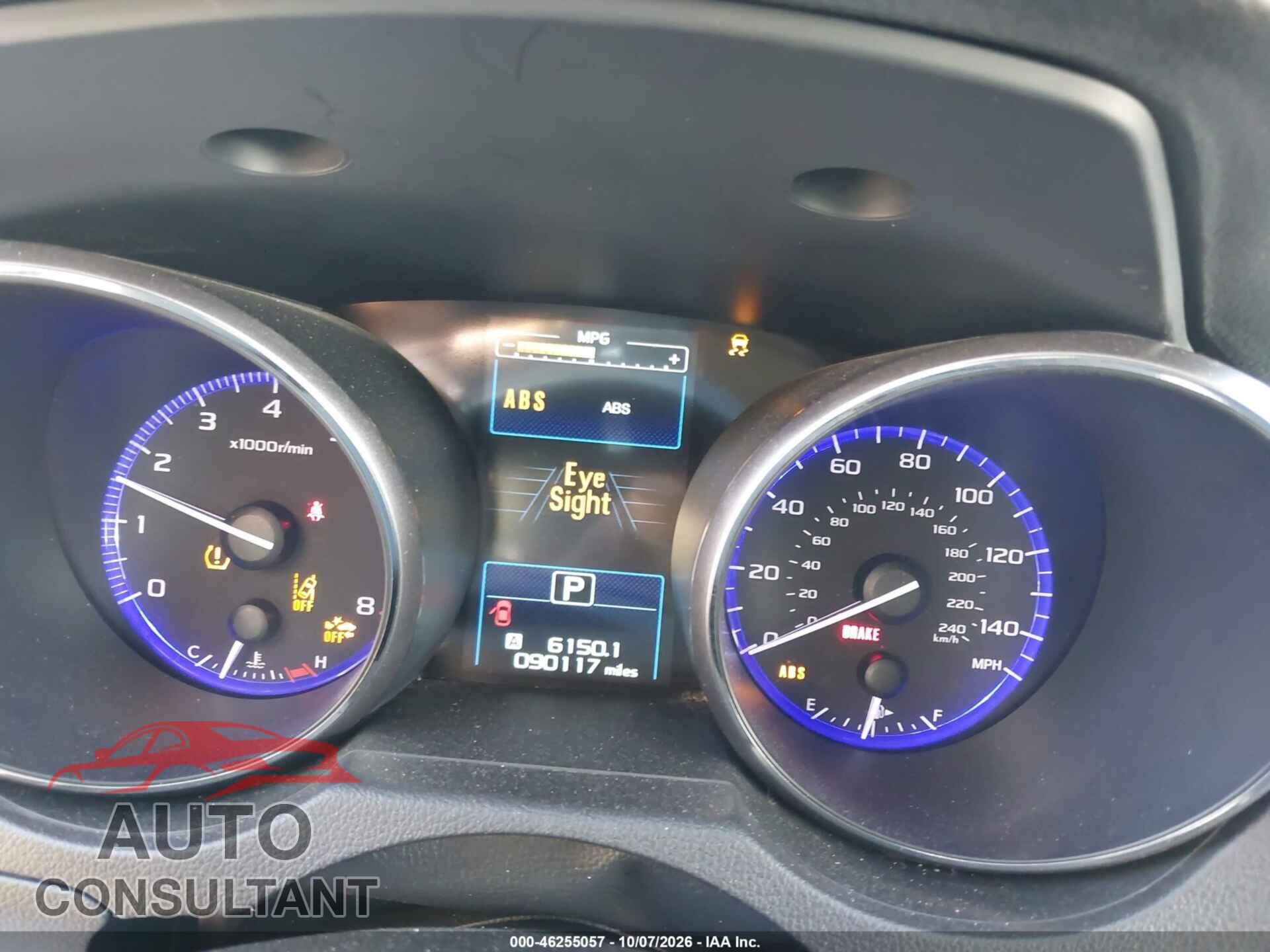 SUBARU OUTBACK 2016 - 4S4BSBFC7G3273621