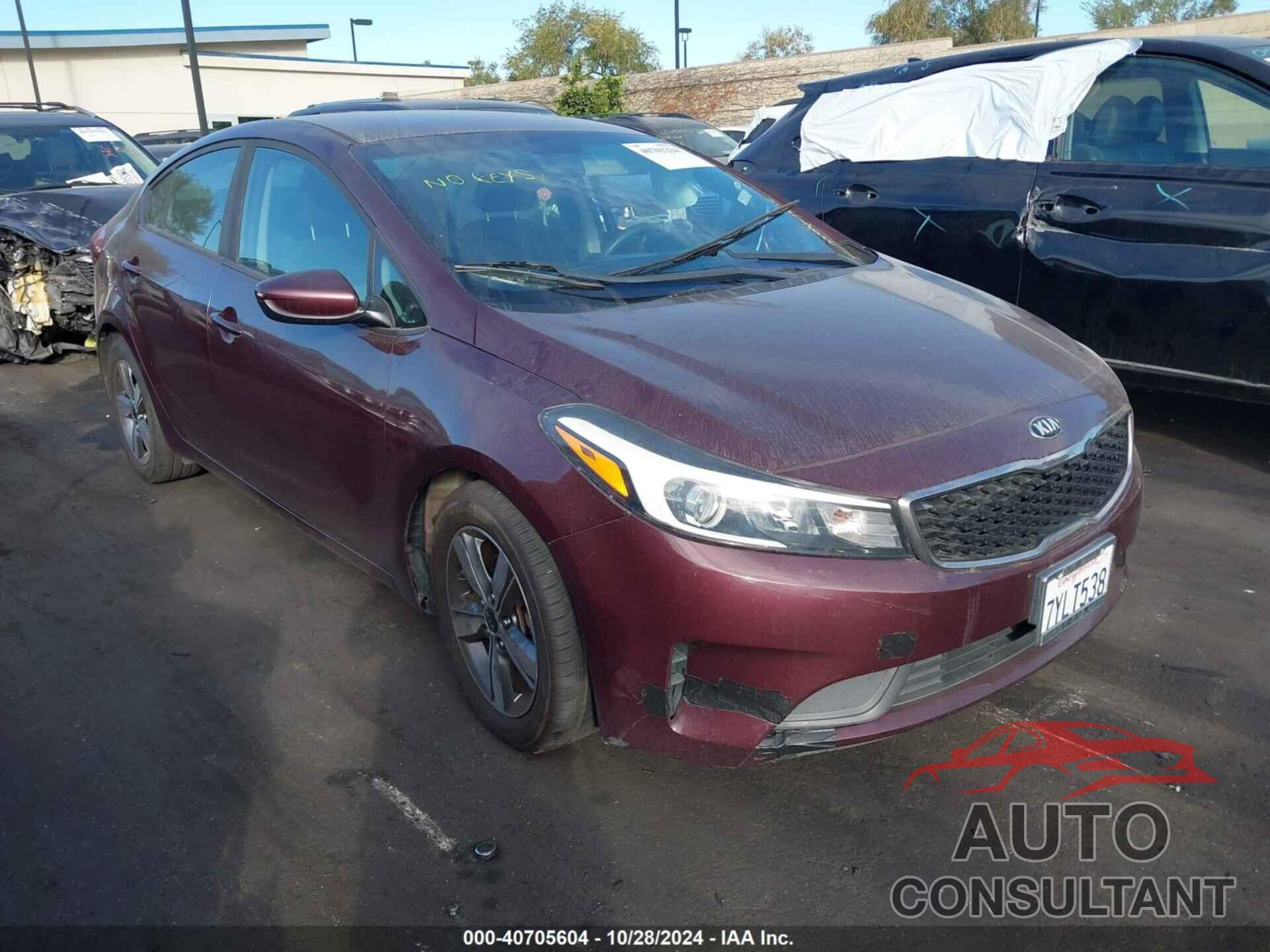 KIA FORTE 2018 - 3KPFL4A70JE166807