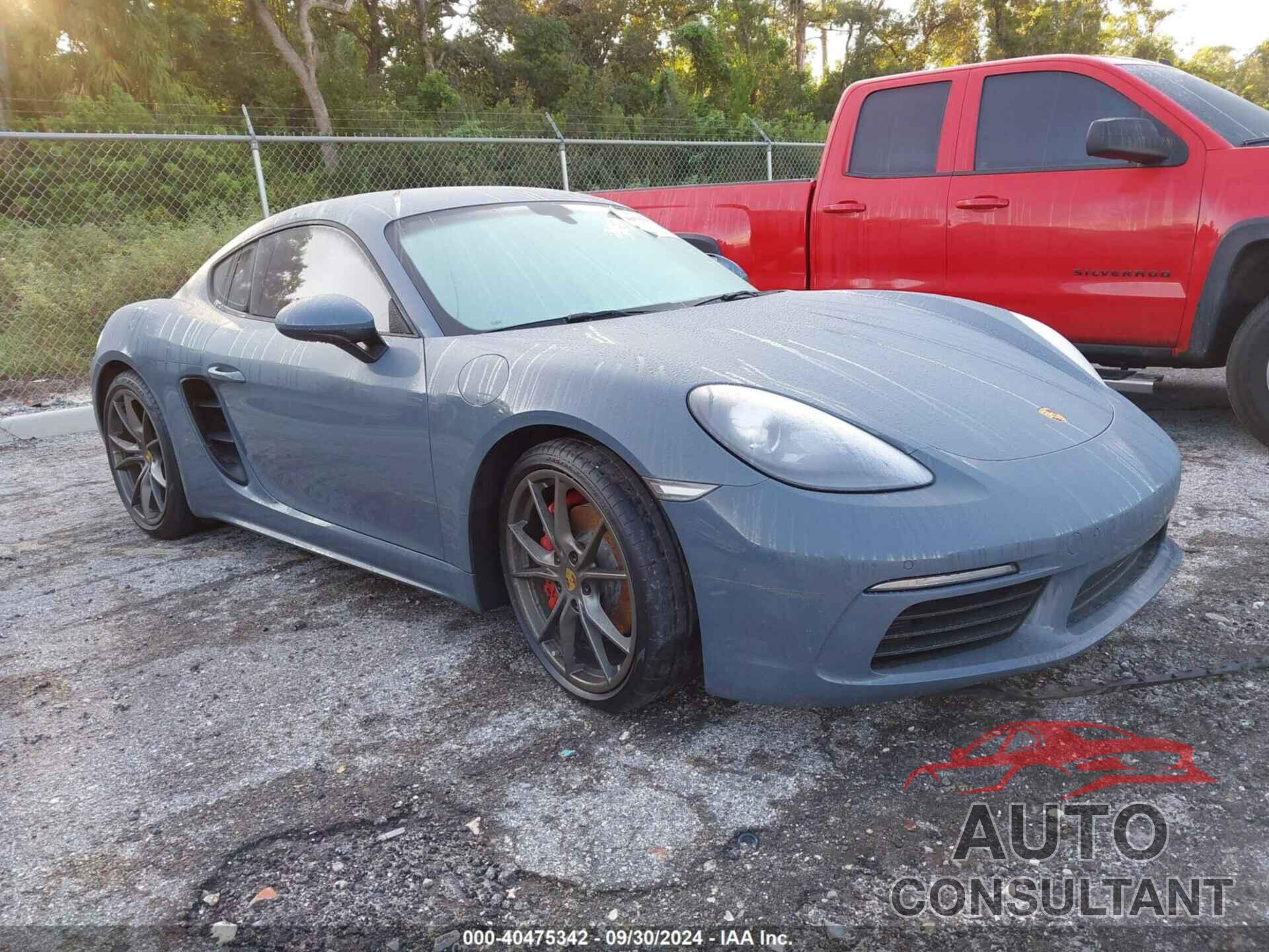 PORSCHE CAYMAN 2017 - WP0AB2A83HS285114