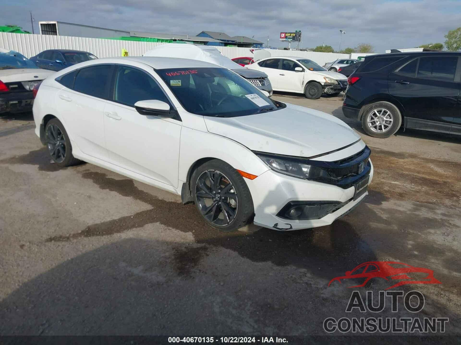 HONDA CIVIC 2020 - 19XFC2F82LE017338