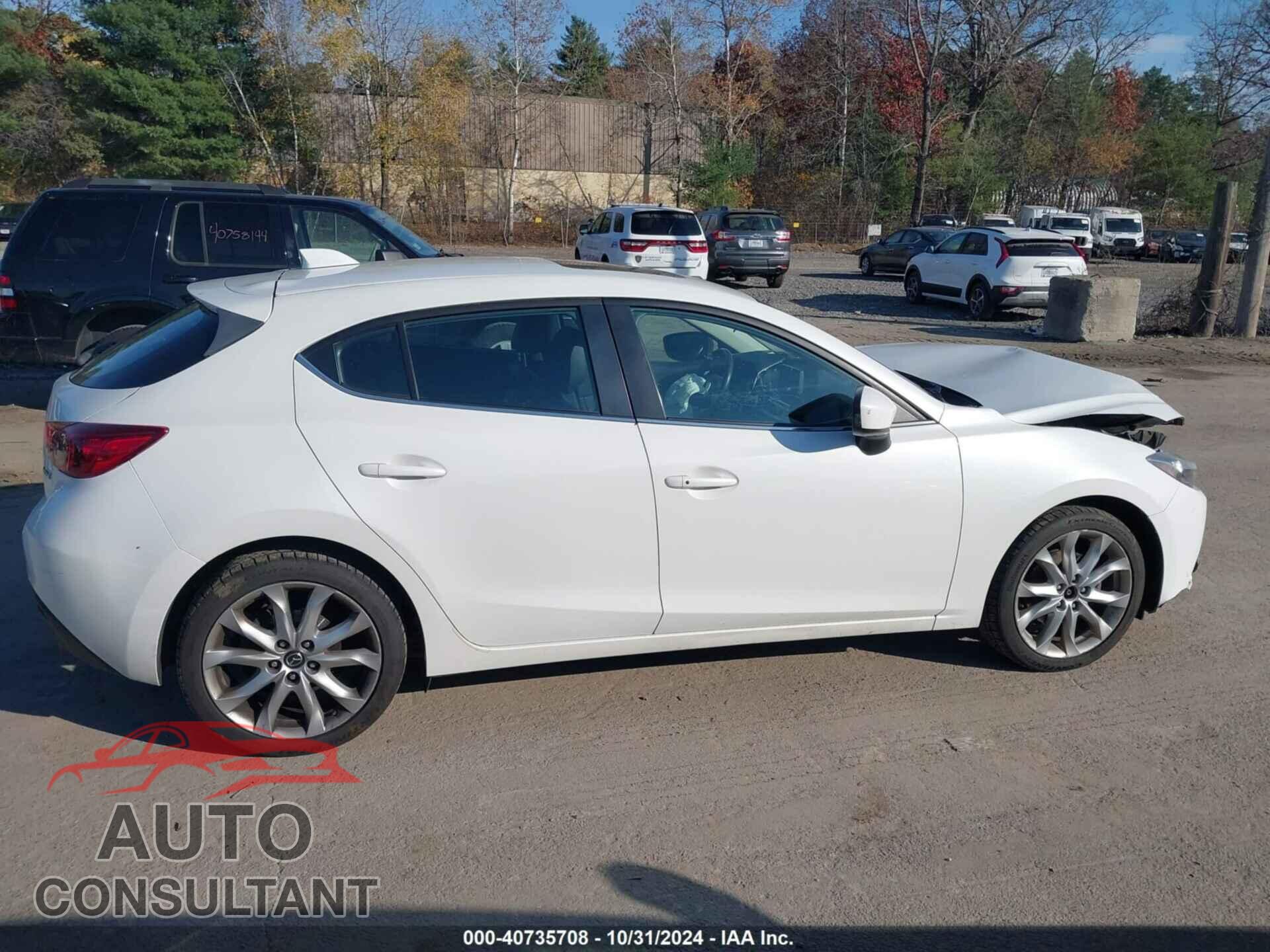 MAZDA MAZDA3 2015 - JM1BM1L36F1240407