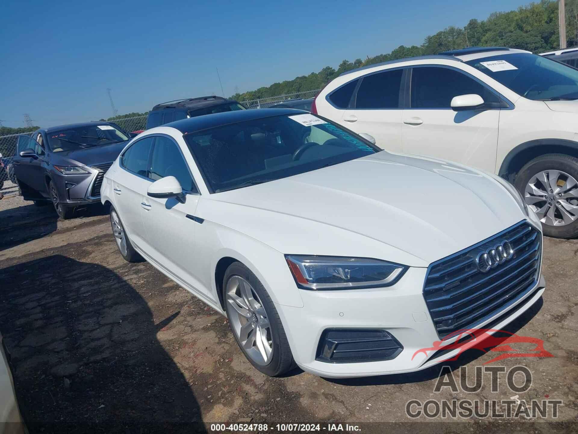 AUDI A5 2019 - WAUBNCF50KA006910