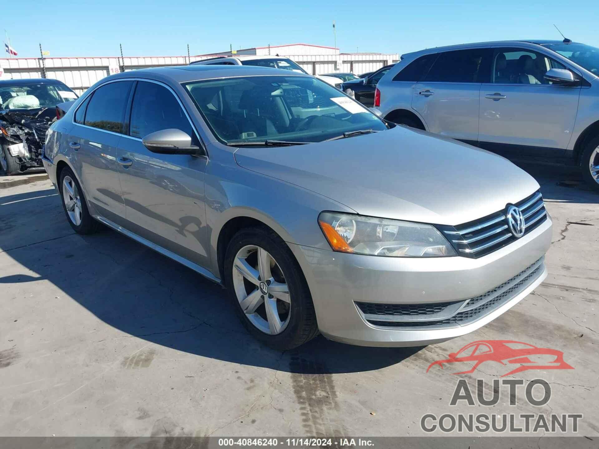 VOLKSWAGEN PASSAT 2012 - 1VWBP7A35CC073273