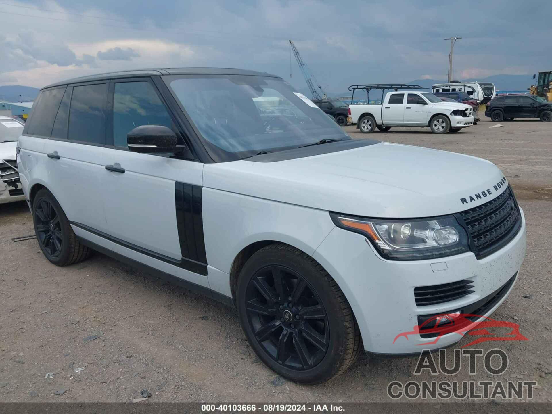 LAND ROVER RANGE ROVER 2016 - SALGS2KF0GA260286