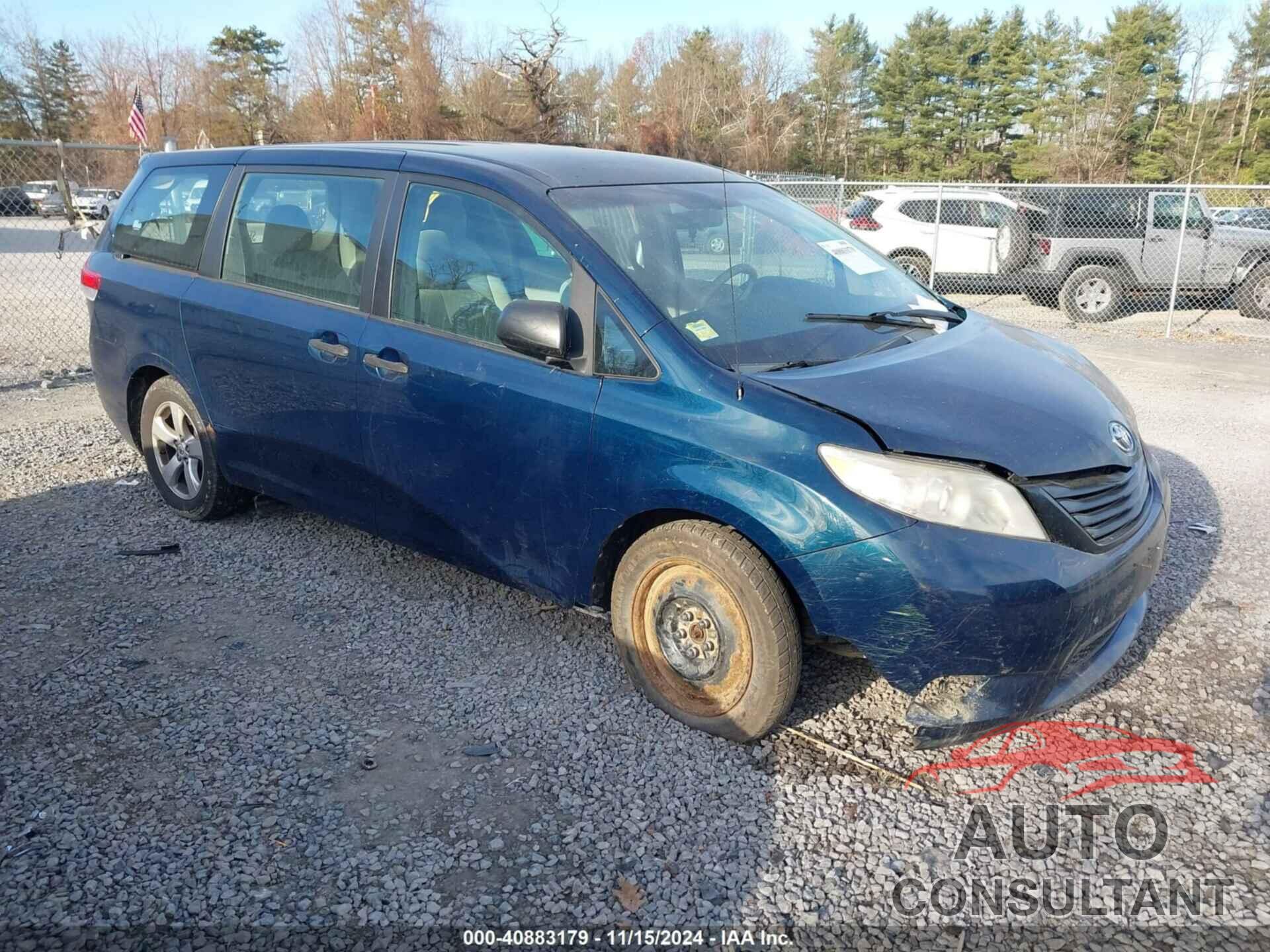 TOYOTA SIENNA 2011 - 5TDZK3DC2BS025926