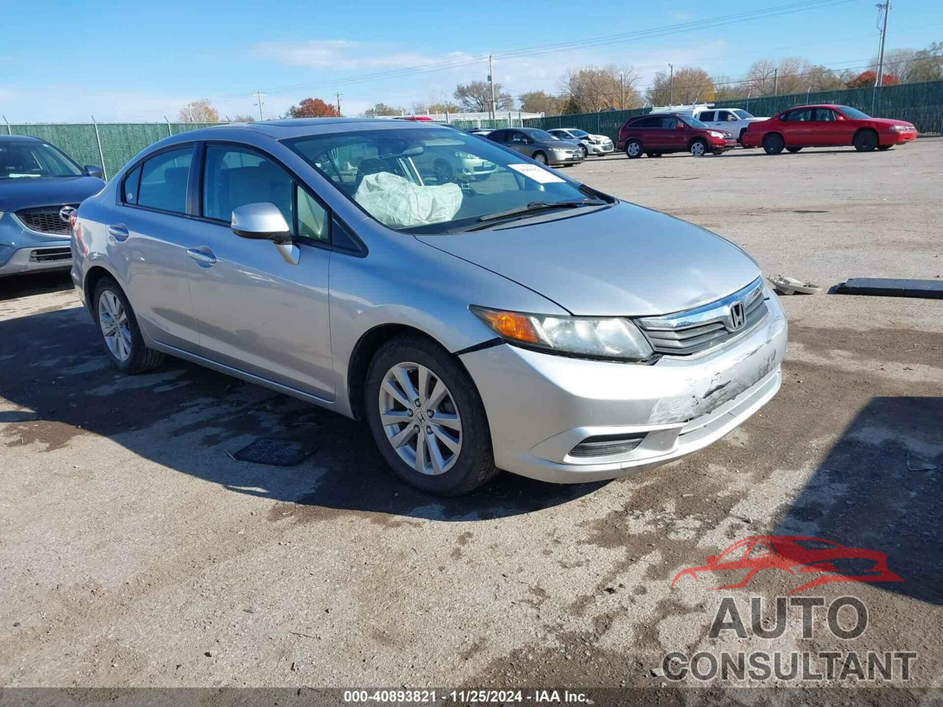 HONDA CIVIC 2012 - 19XFB2F88CE099997