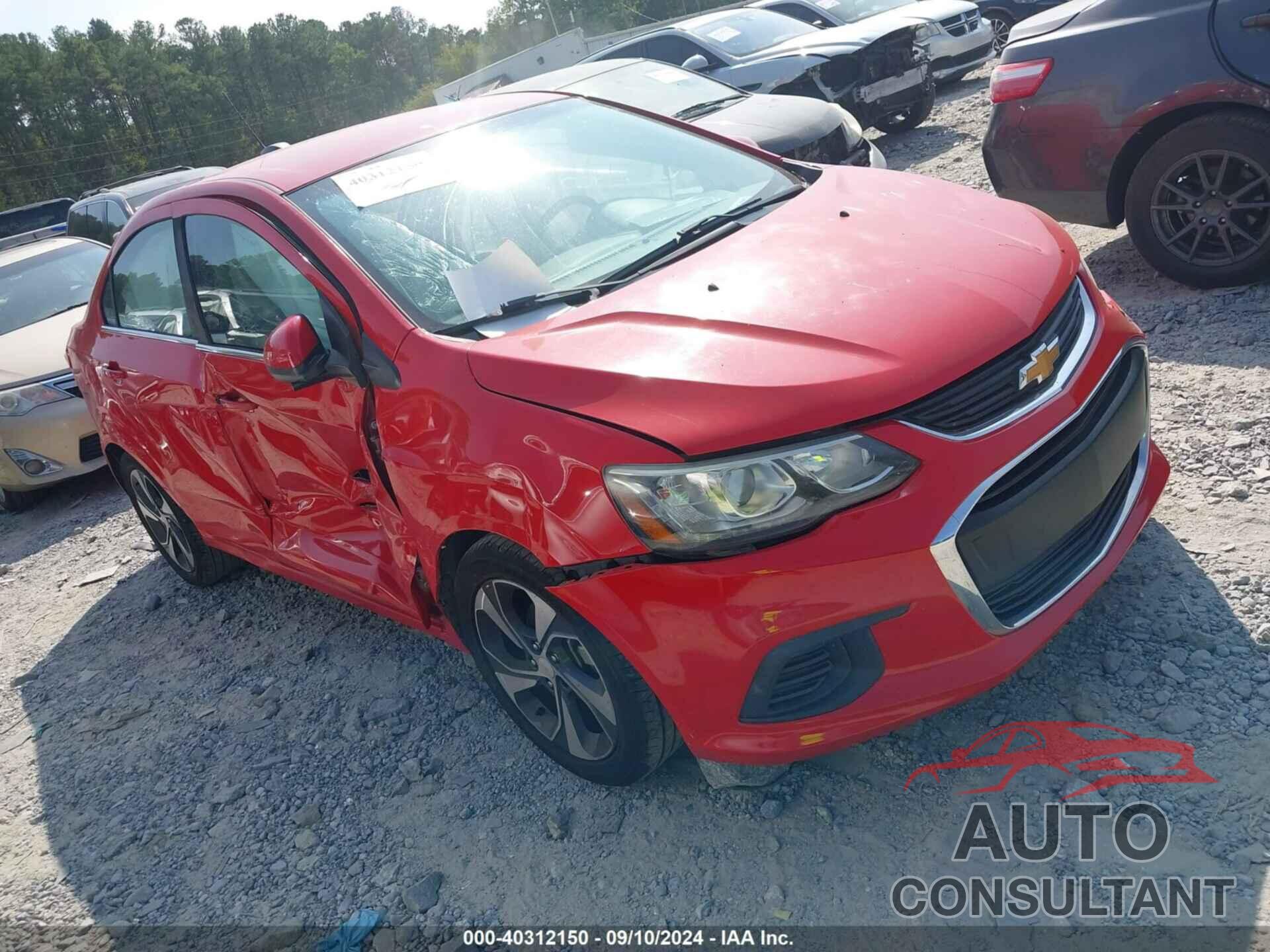 CHEVROLET SONIC 2017 - 1G1JF5SB6H4145829