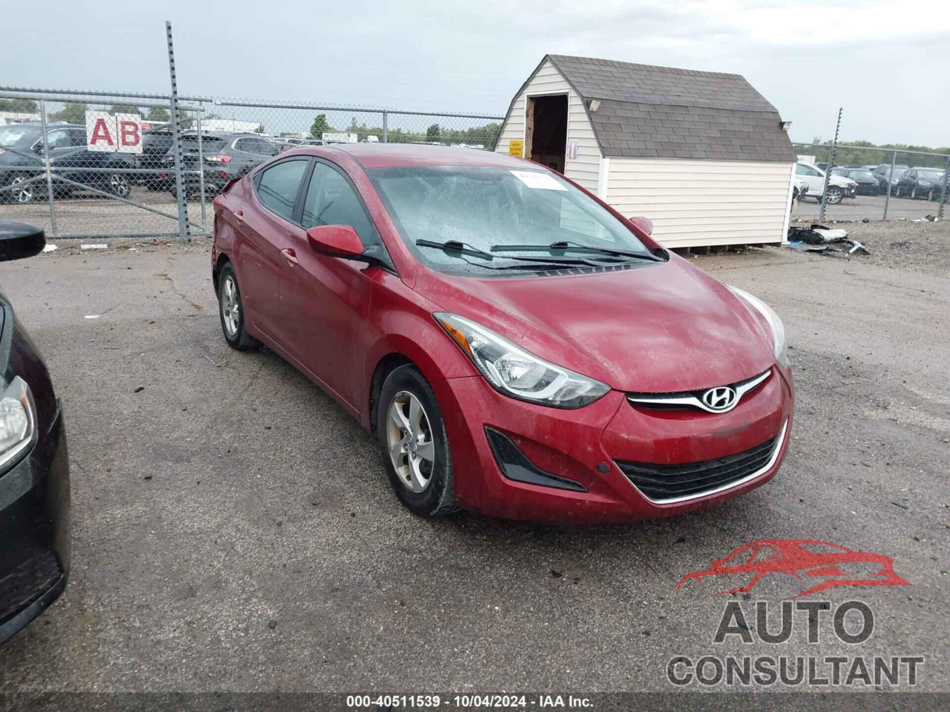 HYUNDAI ELANTRA 2014 - 5NPDH4AEXEH528120