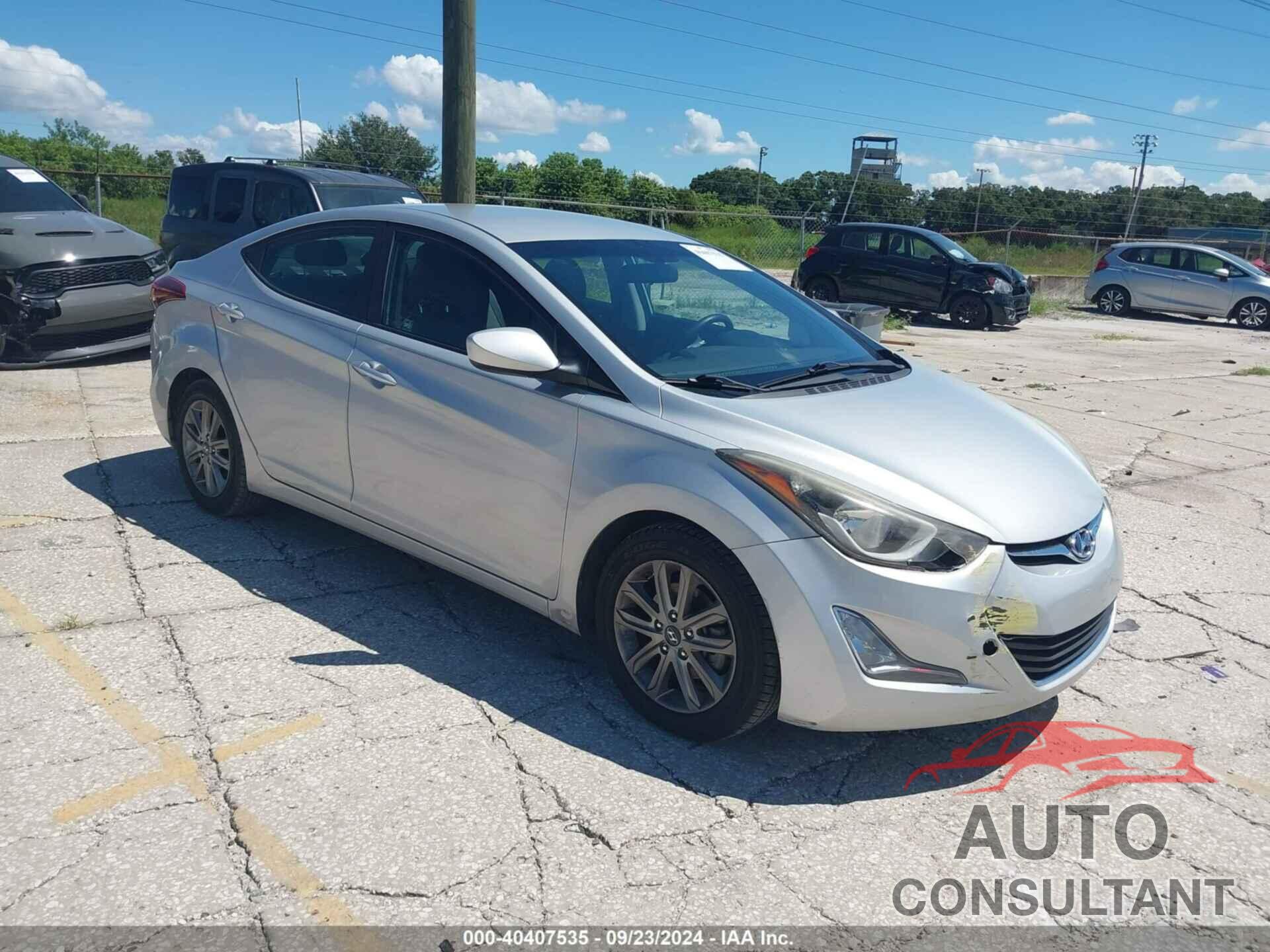 HYUNDAI ELANTRA 2014 - KMHDH4AE1EU043043