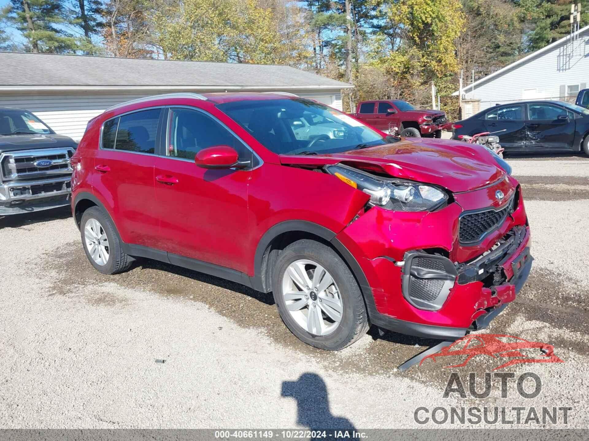 KIA SPORTAGE 2019 - KNDPM3ACXK7510847