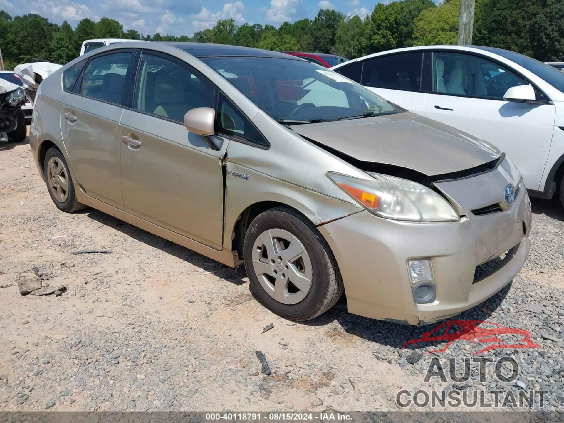 TOYOTA PRIUS 2010 - JTDKN3DU8A0103774