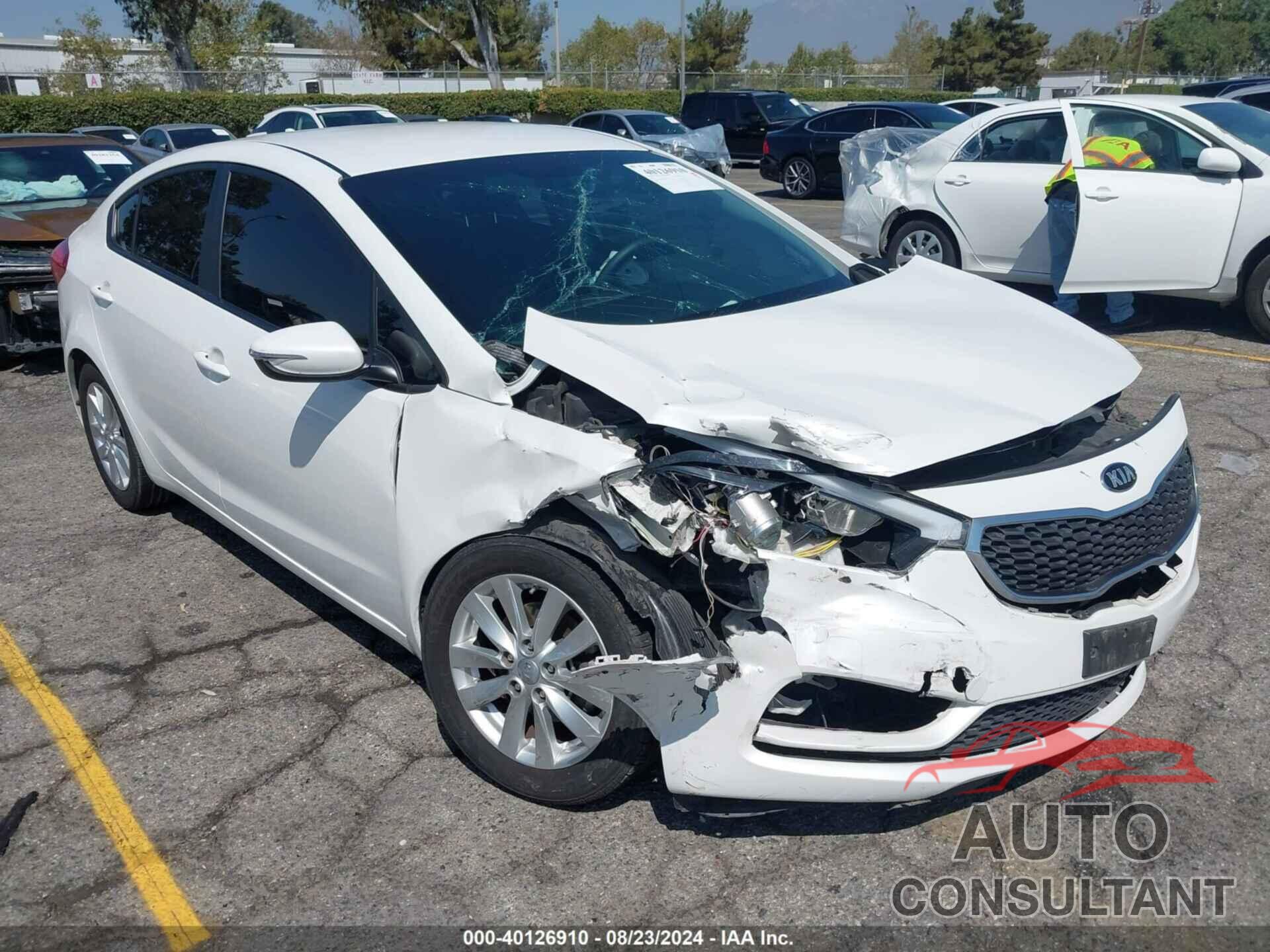 KIA FORTE 2016 - KNAFX4A66G5446504