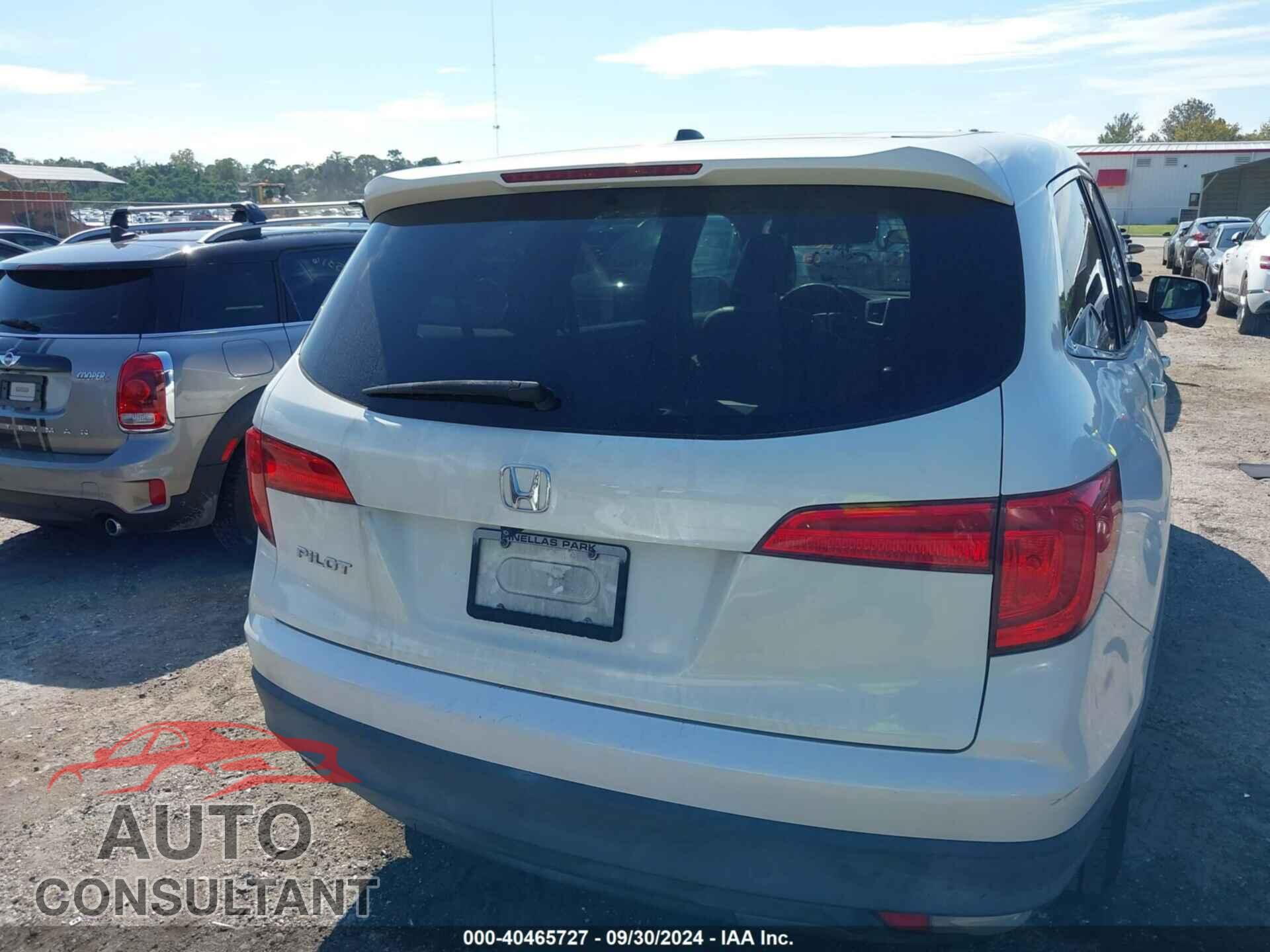 HONDA PILOT 2017 - 5FNYF5H33HB009043