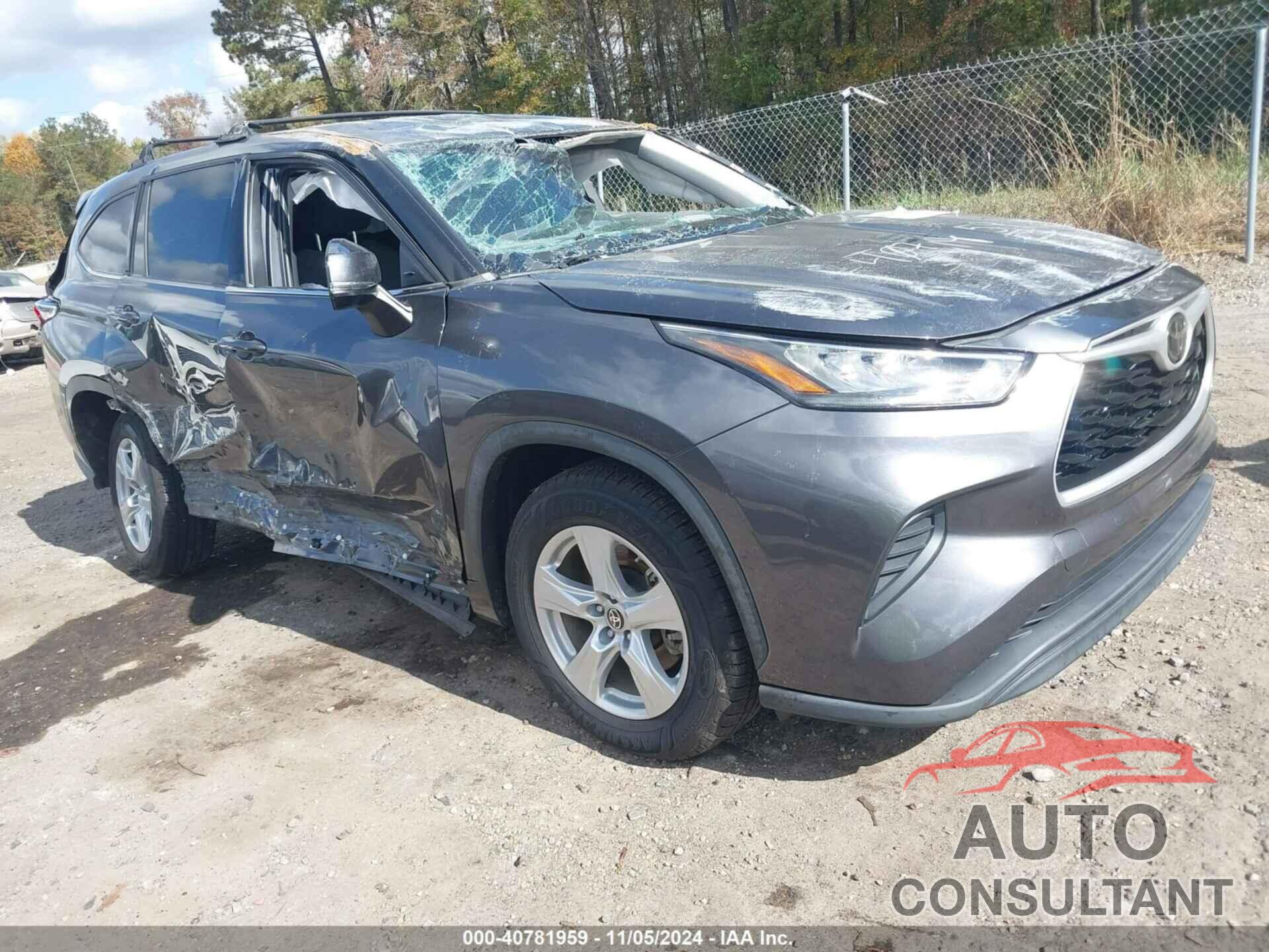 TOYOTA HIGHLANDER 2020 - 5TDCZRAHXLS014209