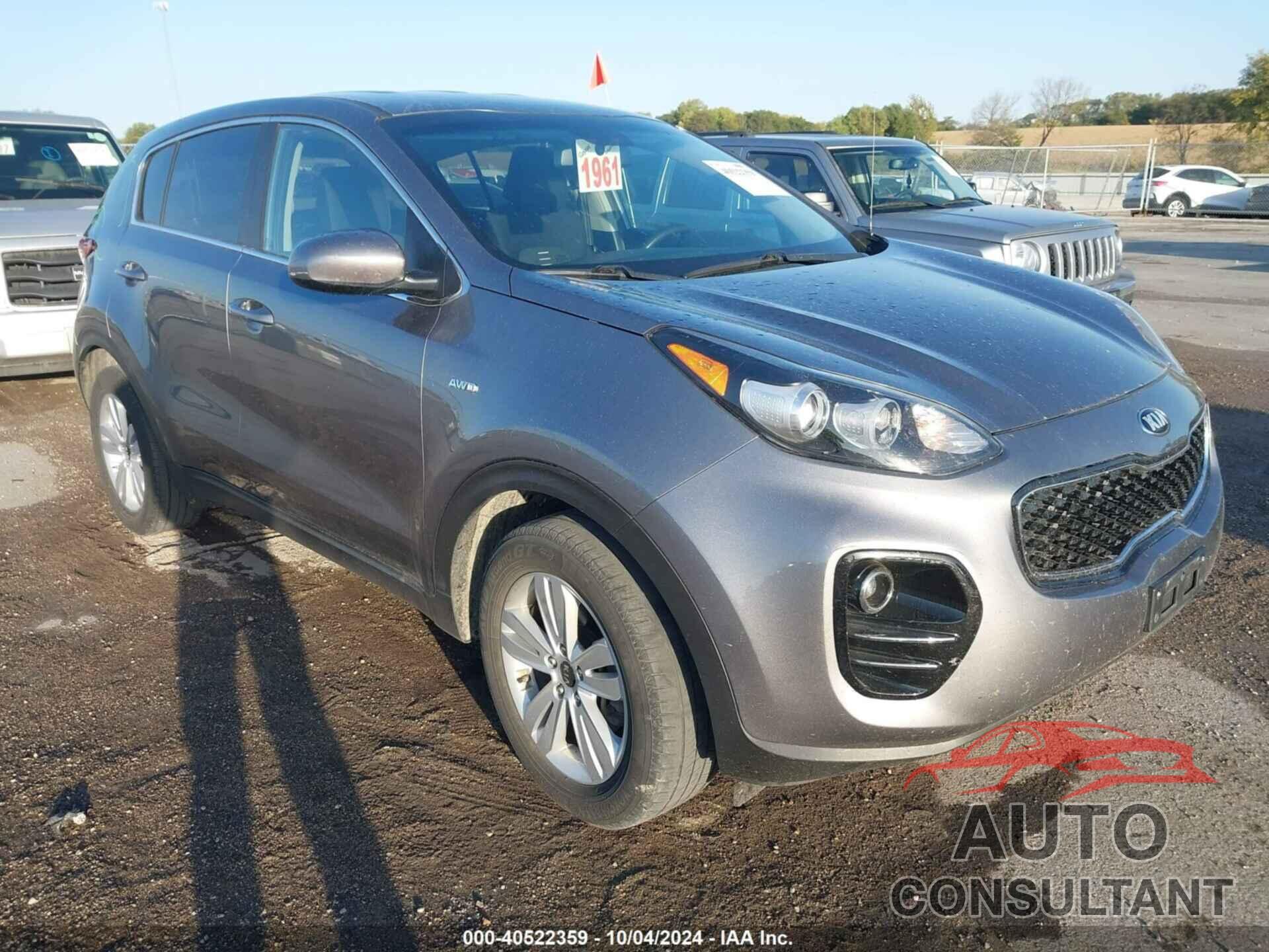 KIA SPORTAGE 2018 - KNDPMCAC6J7329288