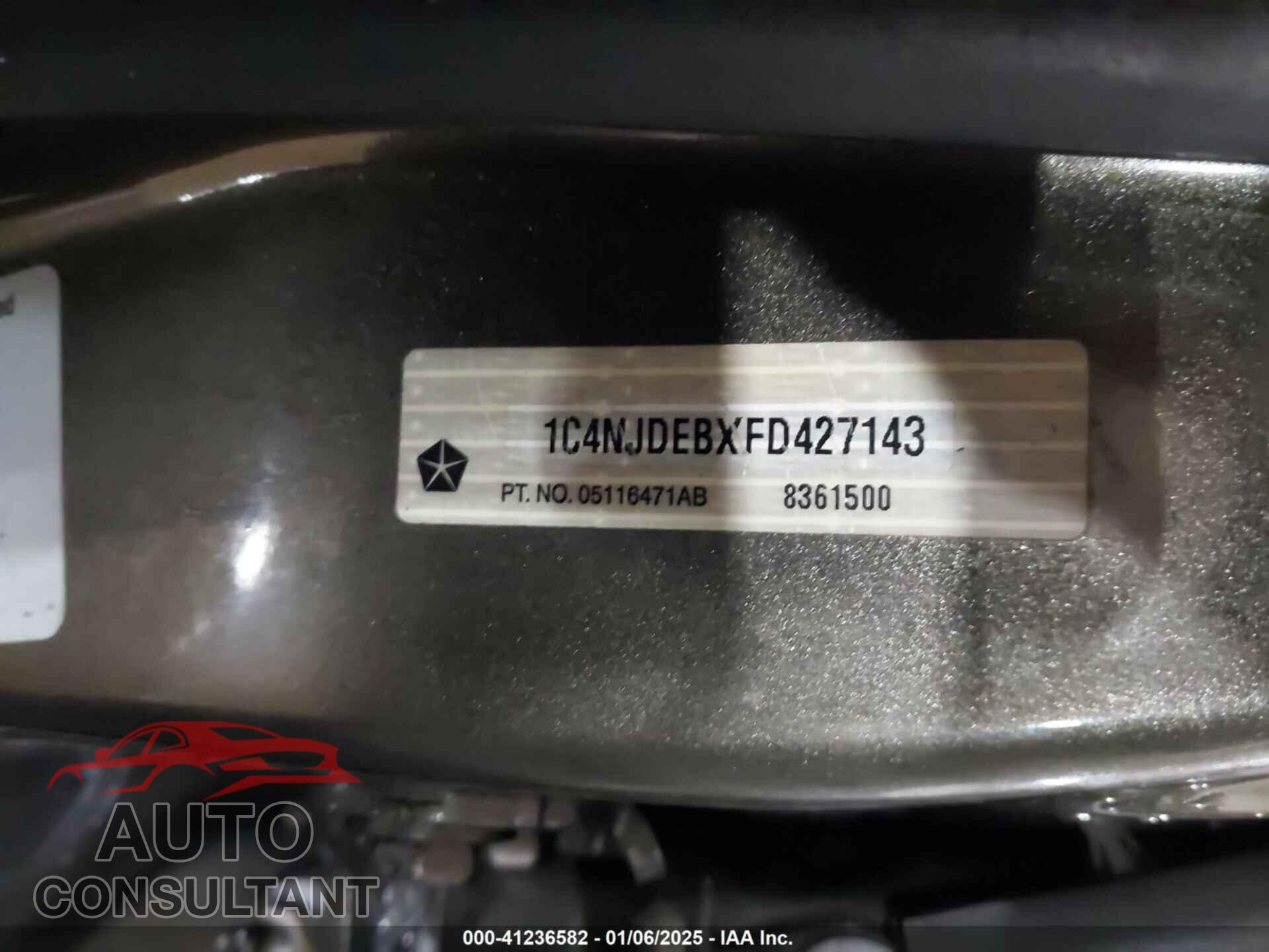 JEEP COMPASS 2015 - 1C4NJDEBXFD427143