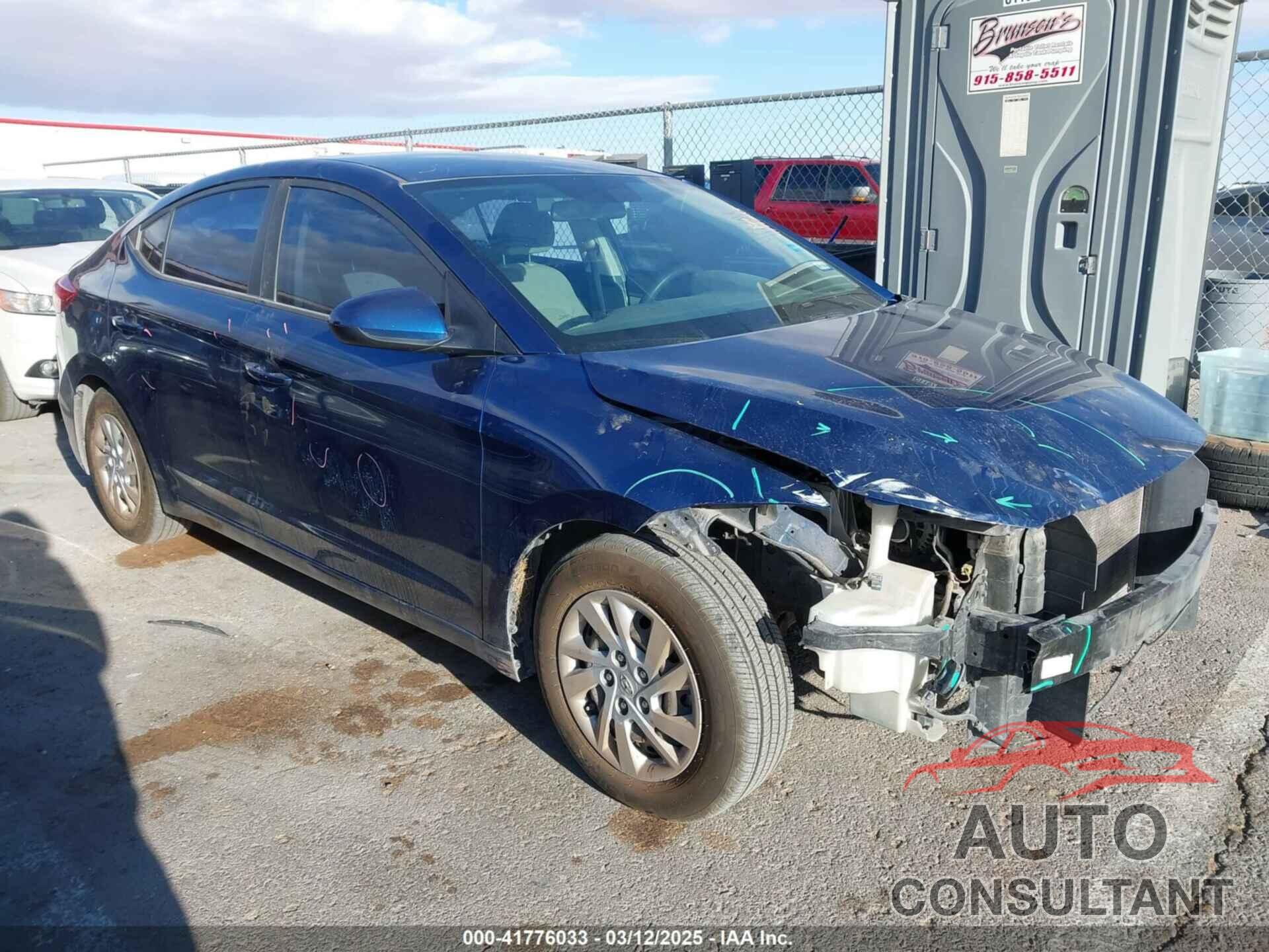 HYUNDAI ELANTRA 2017 - 5NPD74LF9HH155827