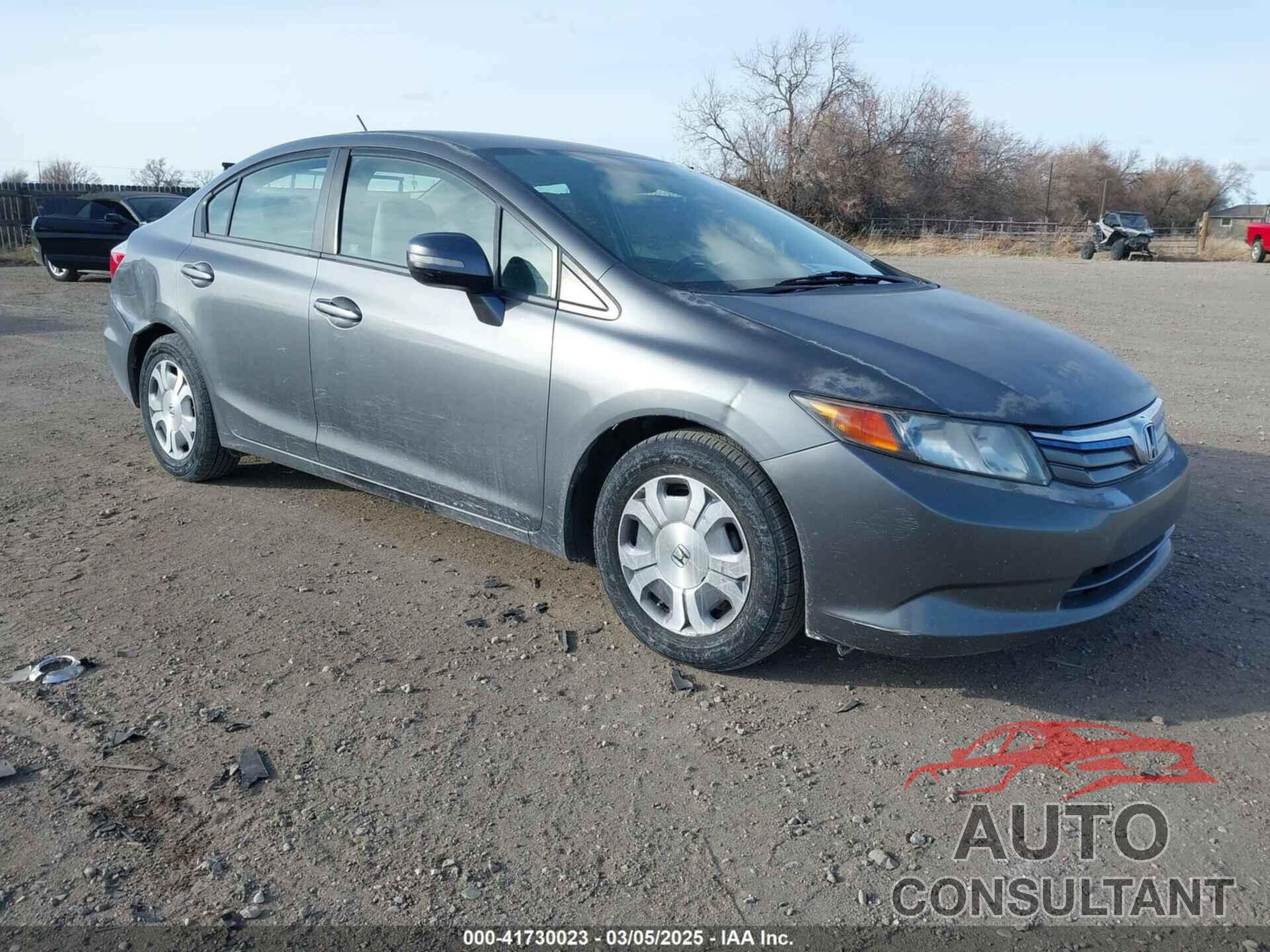 HONDA CIVIC HYBRID 2012 - JHMFB4F23CS000523