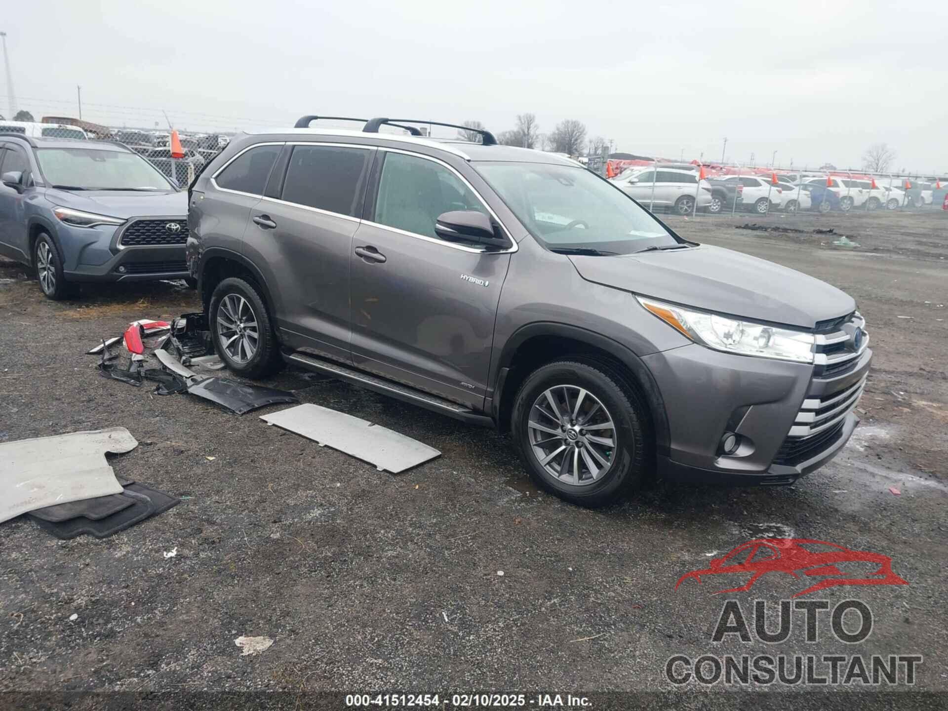 TOYOTA HIGHLANDER HYBRID 2018 - 5TDJGRFH0JS045665