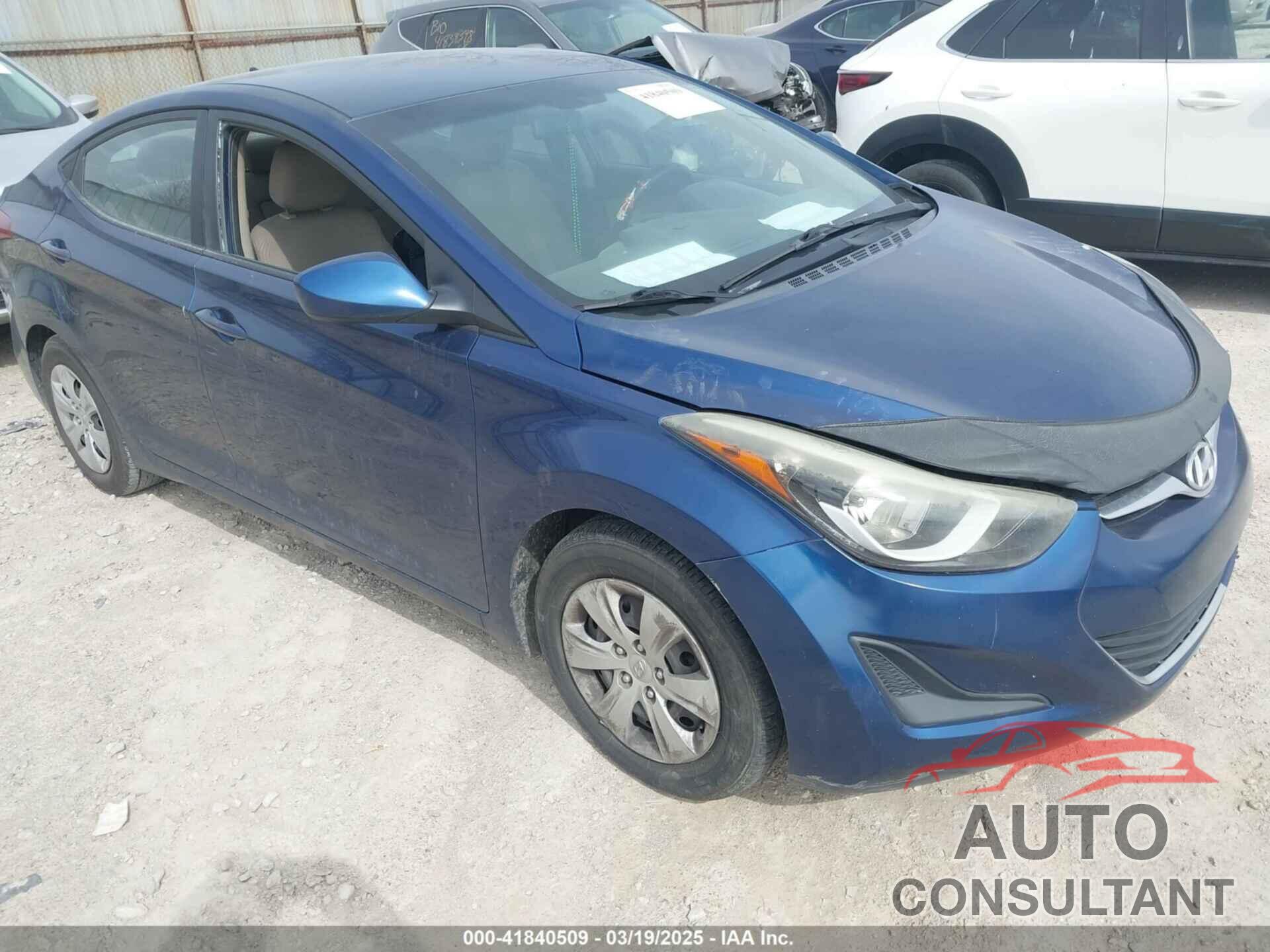 HYUNDAI ELANTRA 2016 - 5NPDH4AE8GH726567