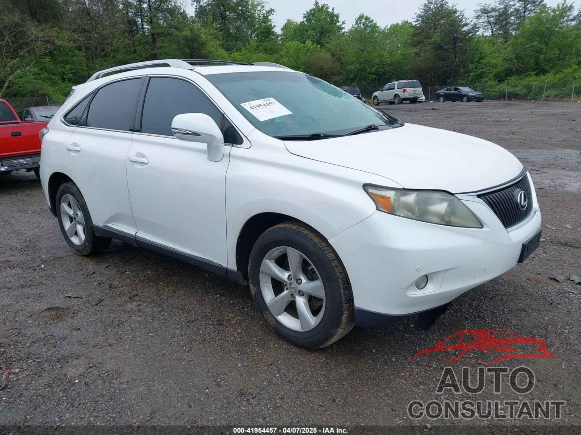 LEXUS RX 350 2011 - 2T2BK1BA4BC109807