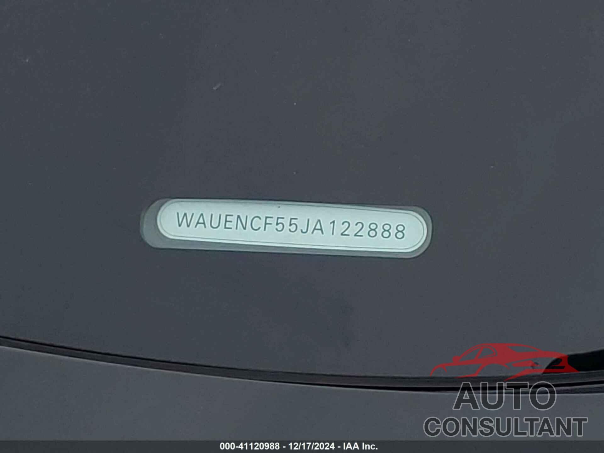 AUDI A5 2018 - WAUENCF55JA122888