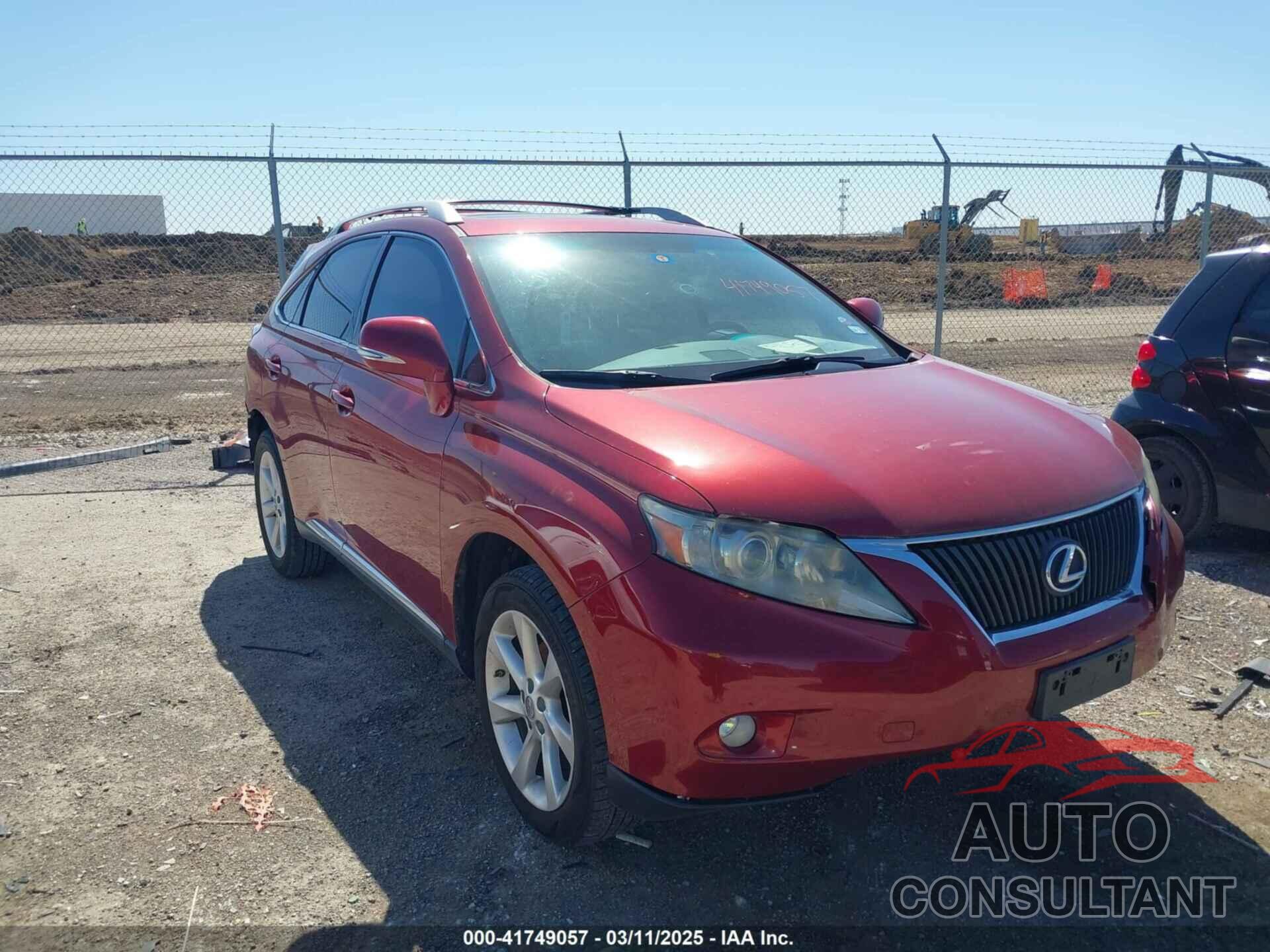 LEXUS RX 350 2011 - JTJBK1BA2B2437050