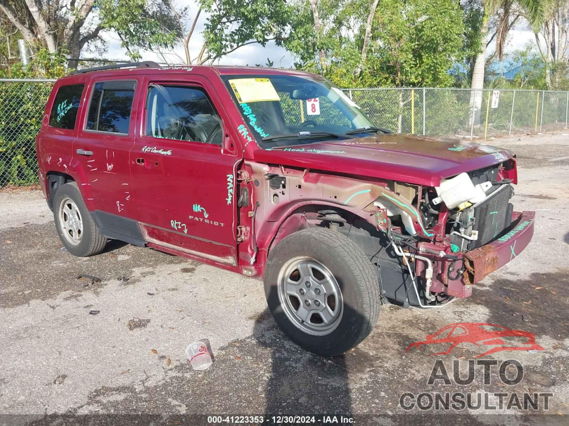 JEEP PATRIOT 2016 - 1C4NJPBA4GD528547