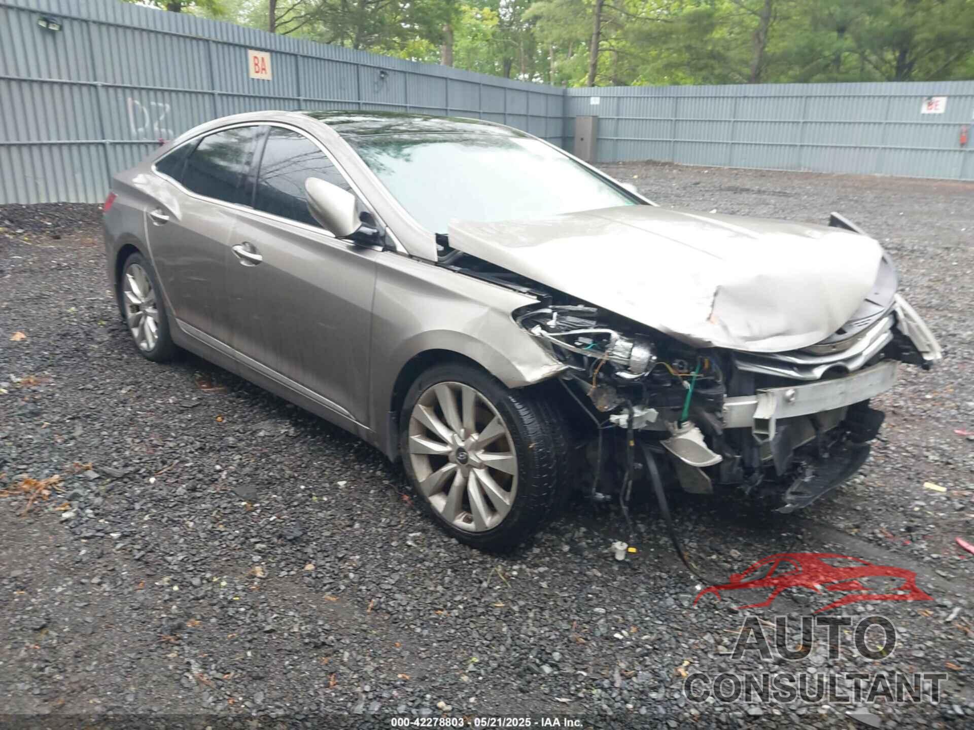 HYUNDAI AZERA 2012 - KMHFH4JGXCA152917