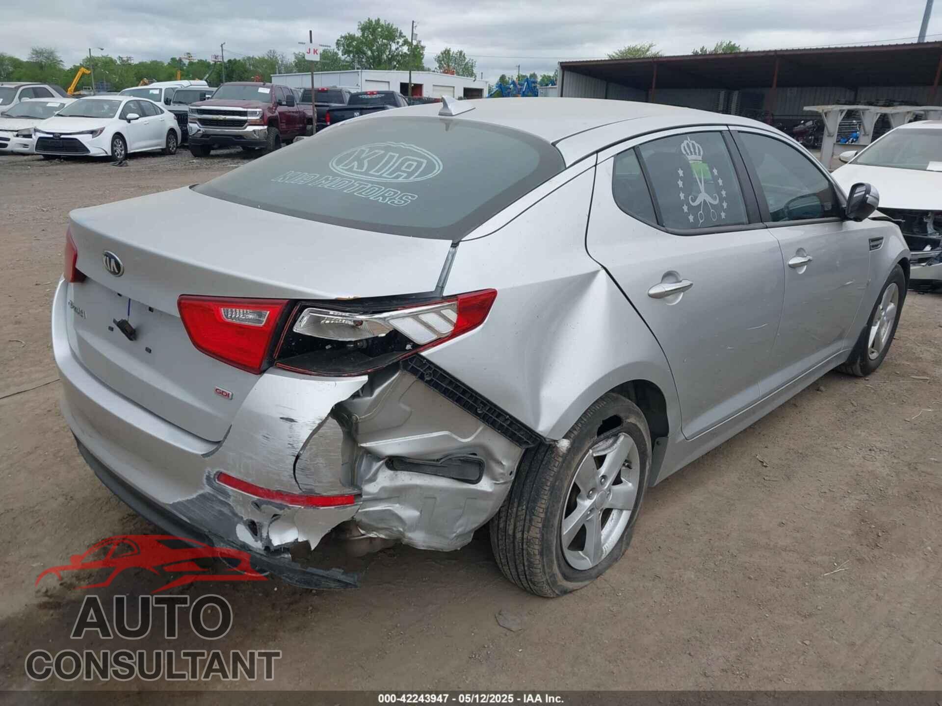 KIA OPTIMA 2014 - KNAGM4A79E5493996