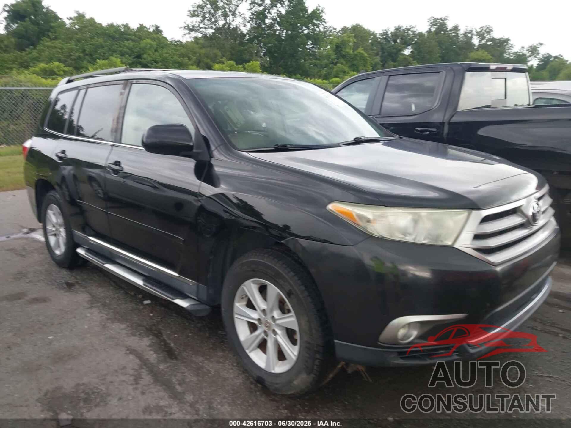 TOYOTA HIGHLANDER 2012 - 5TDZA3EH9CS030913