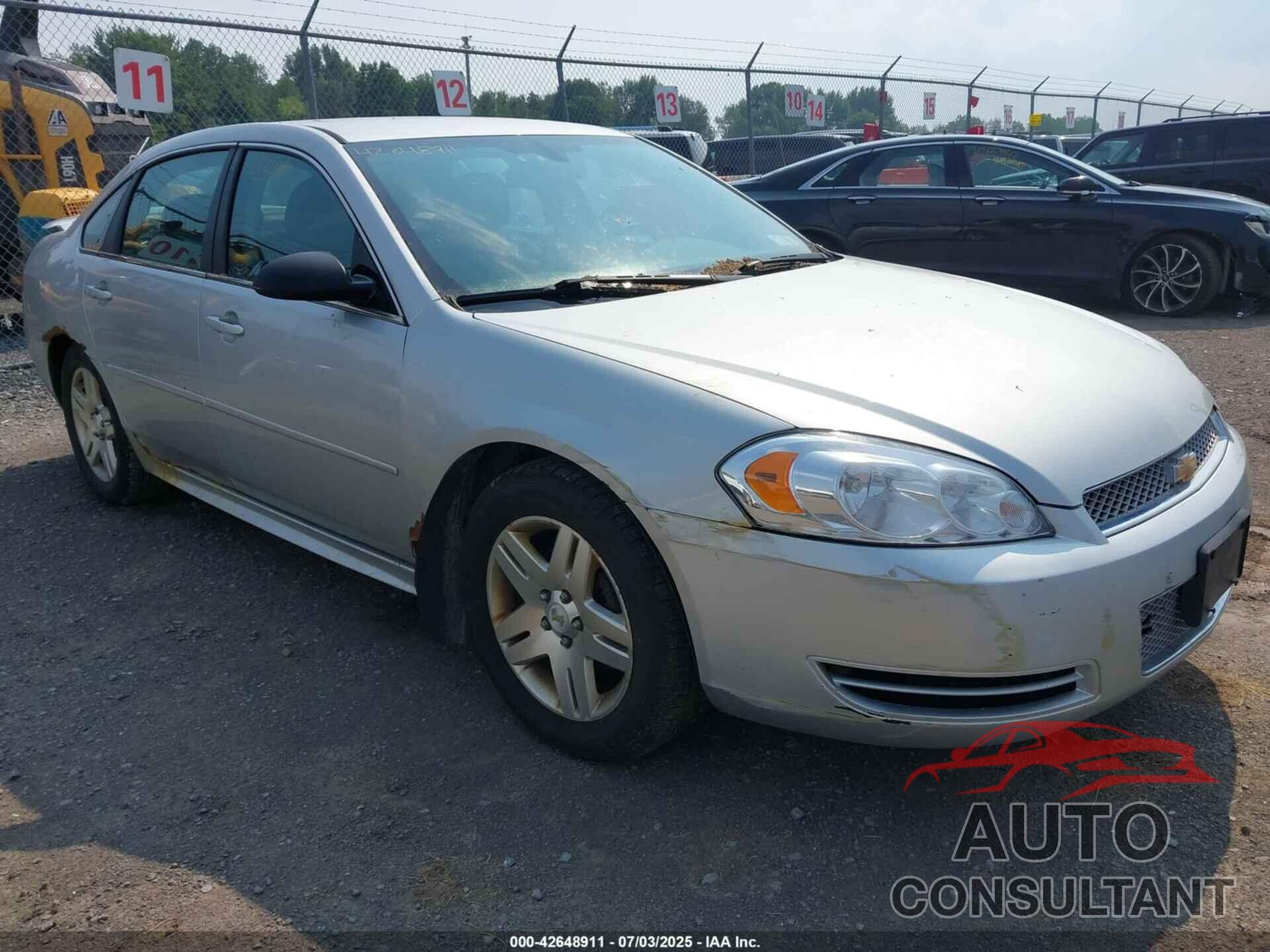 CHEVROLET IMPALA 2012 - 2G1WB5E30C1289953