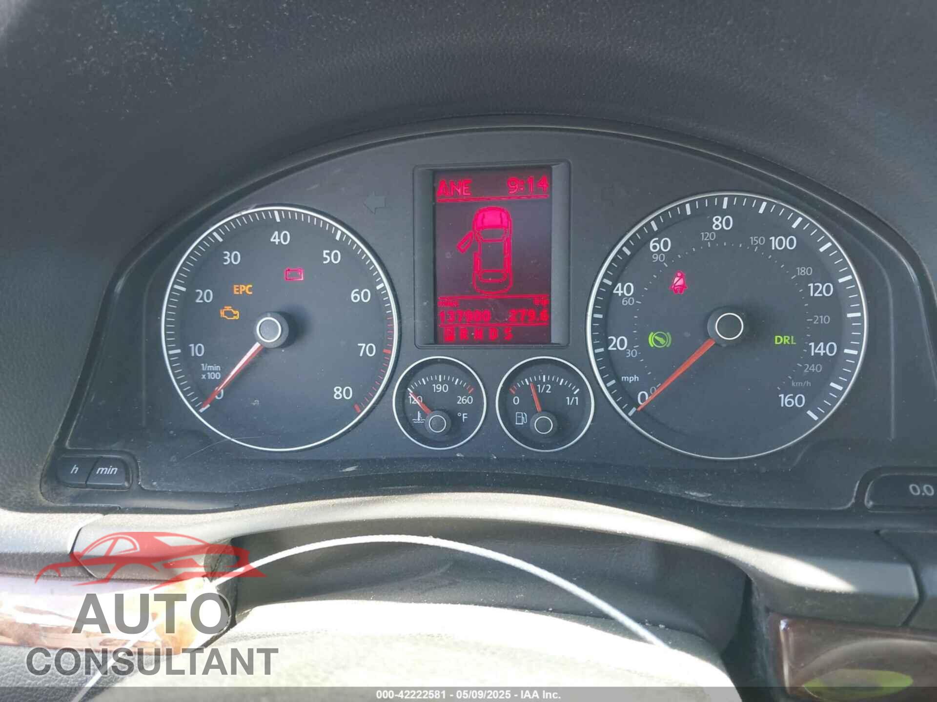VOLKSWAGEN EOS 2009 - WVWFA71F09V013768