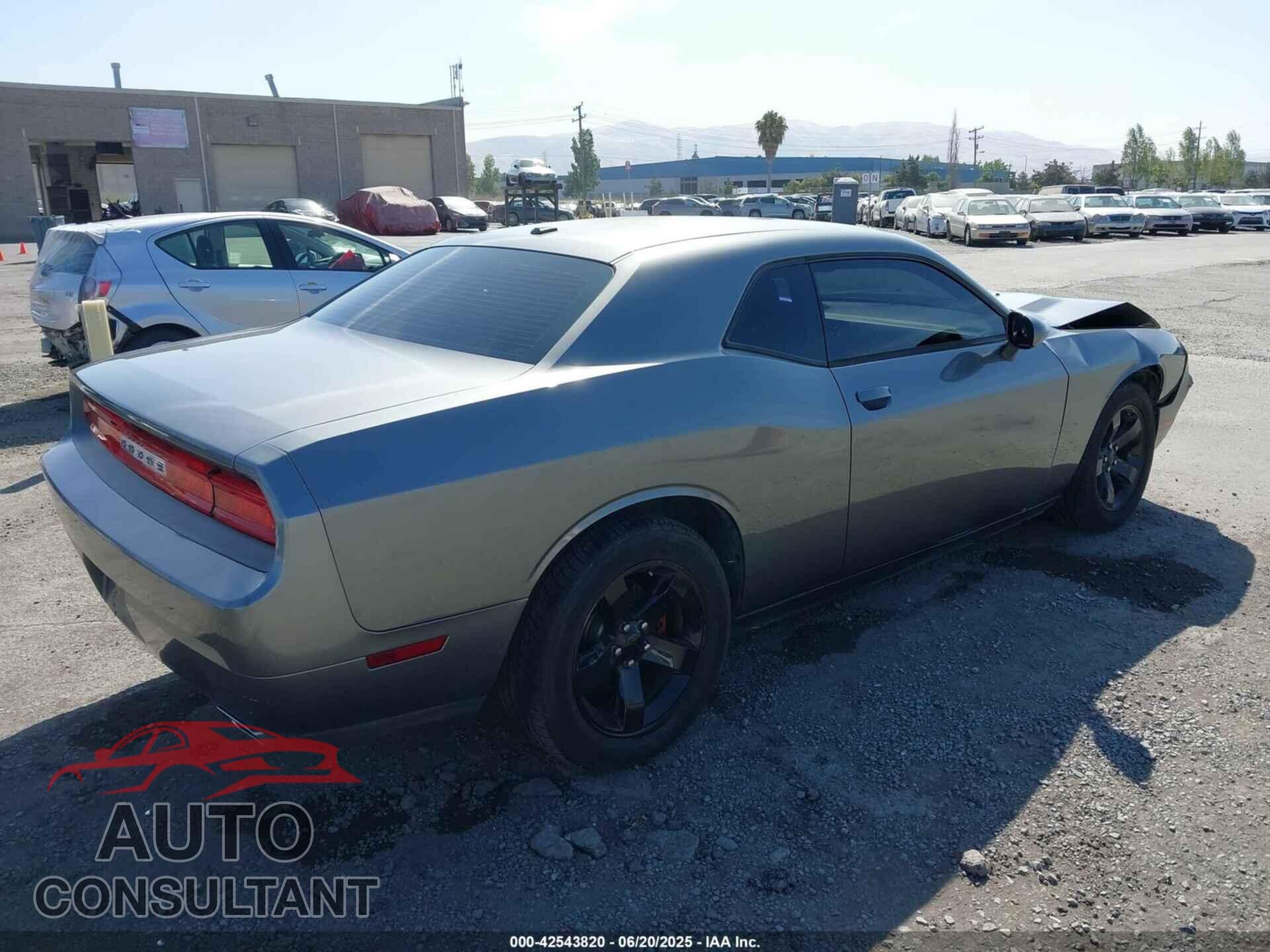 DODGE CHALLENGER 2012 - 2C3CDYAG3CH186360