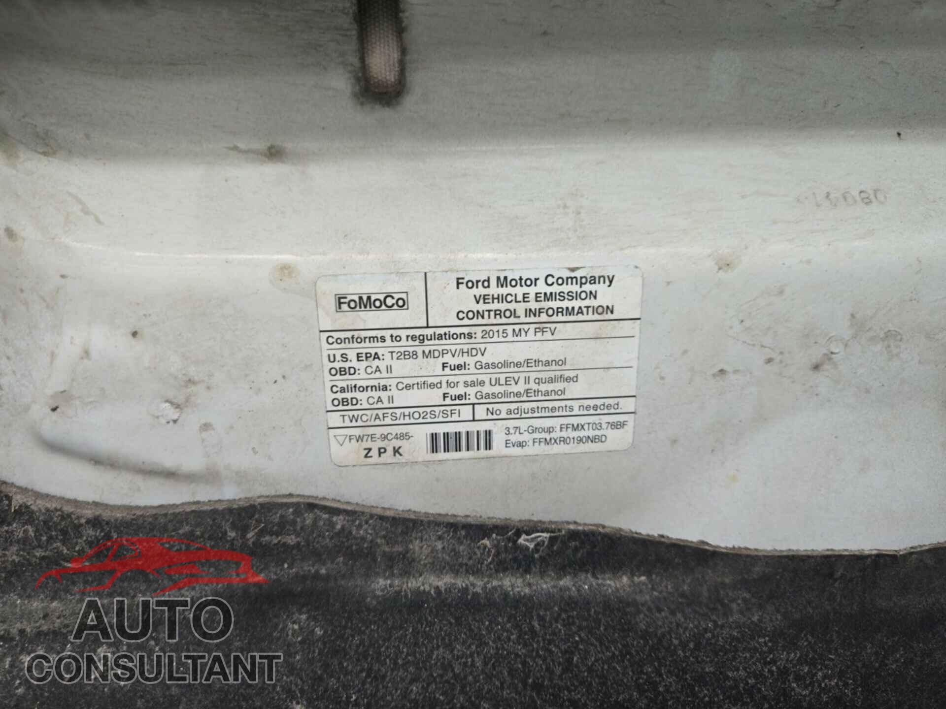 FORD TRANSIT 2015 - 1FTNE2YM2FKB32278