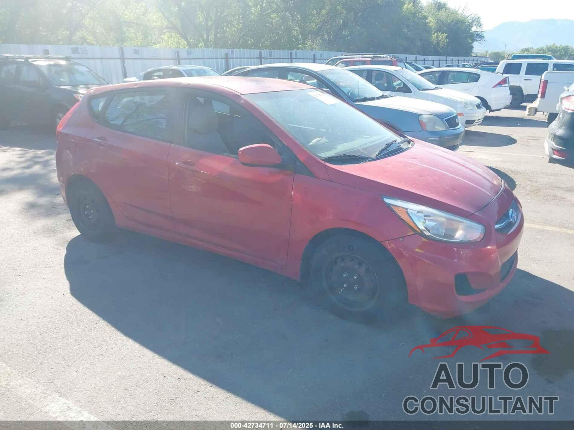 HYUNDAI ACCENT 2015 - KMHCT5AE4FU201053