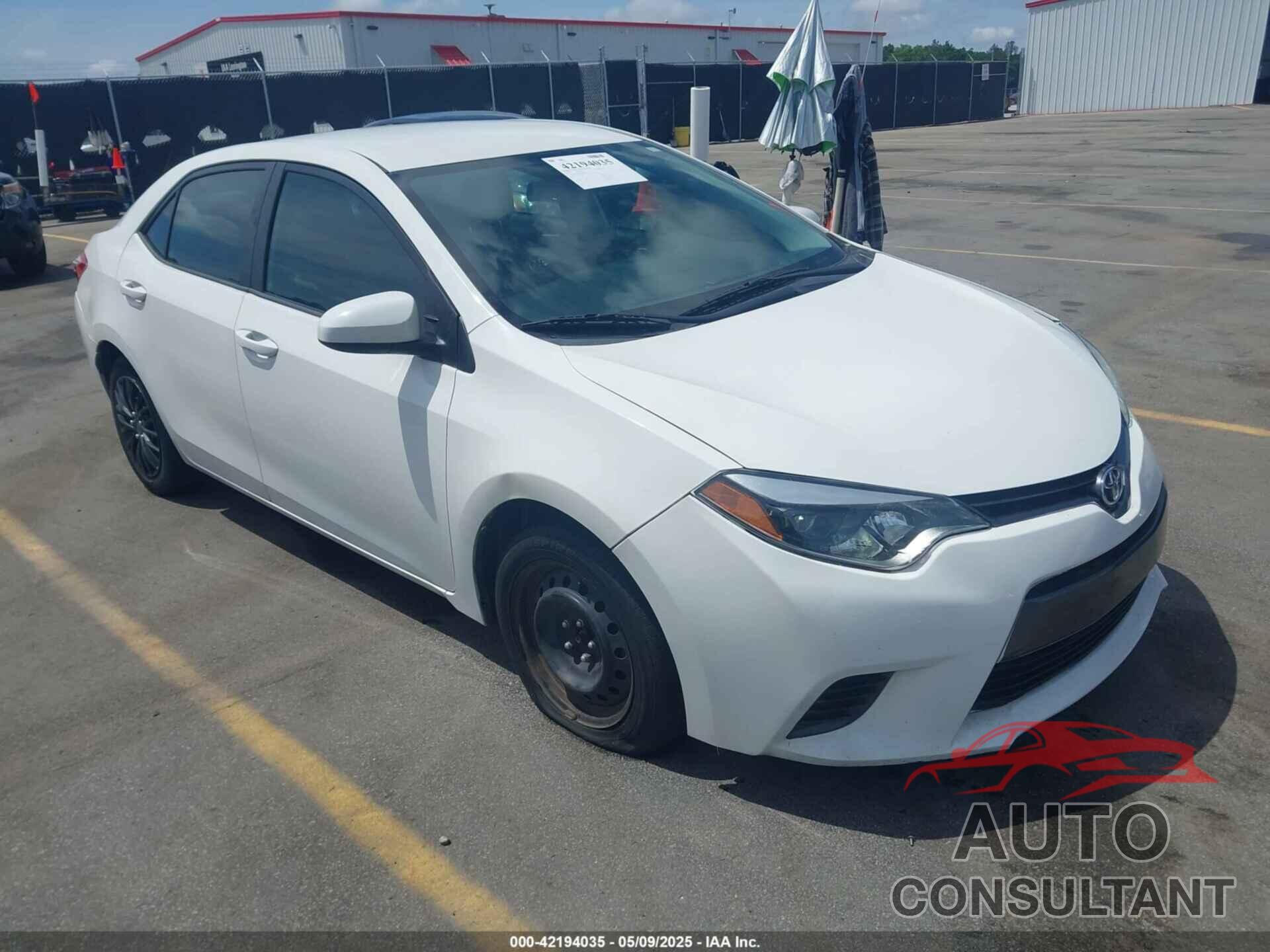 TOYOTA COROLLA 2016 - 2T1BURHE8GC594242