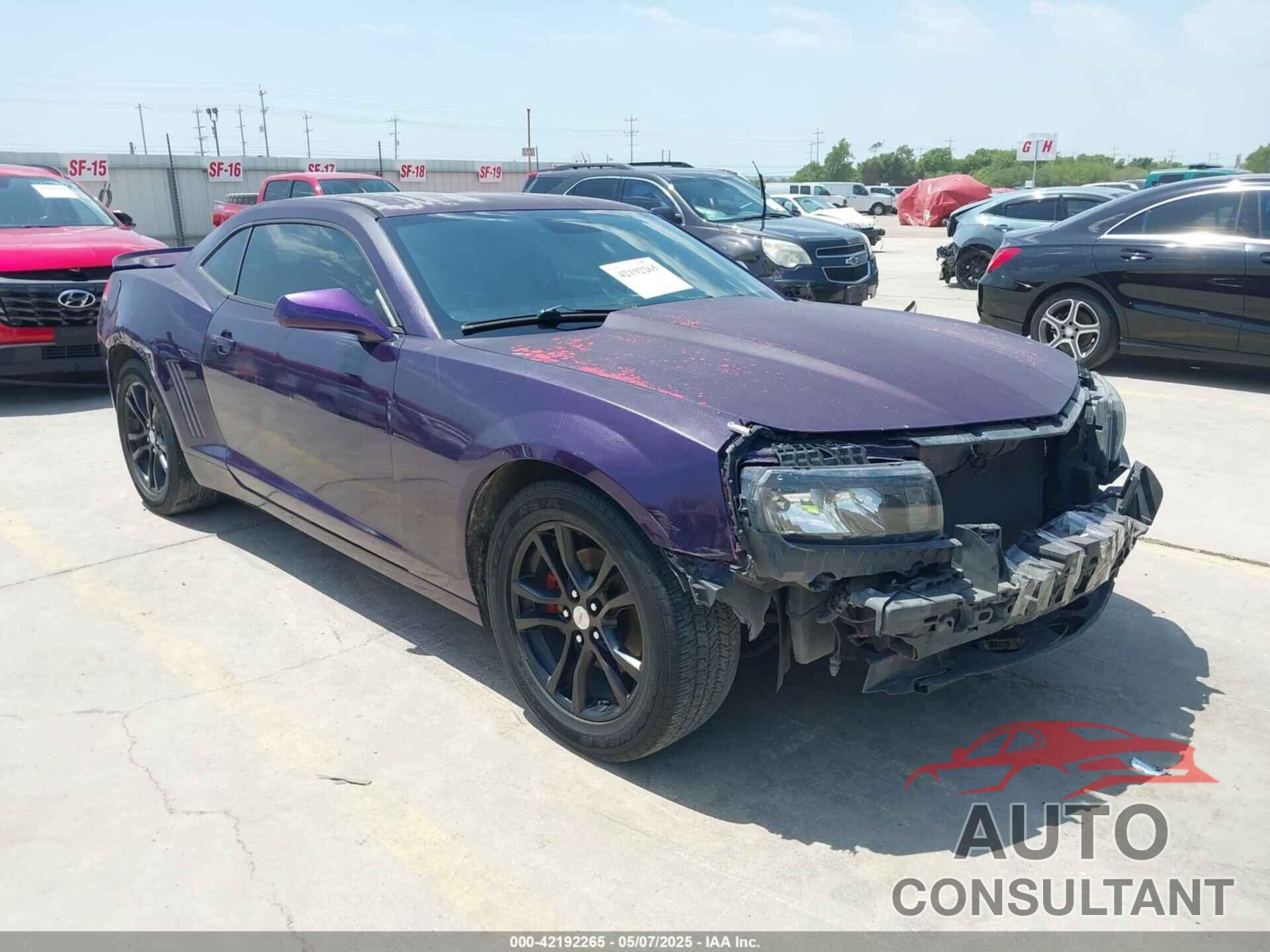 CHEVROLET CAMARO 2015 - 2G1FB1E38F9209278