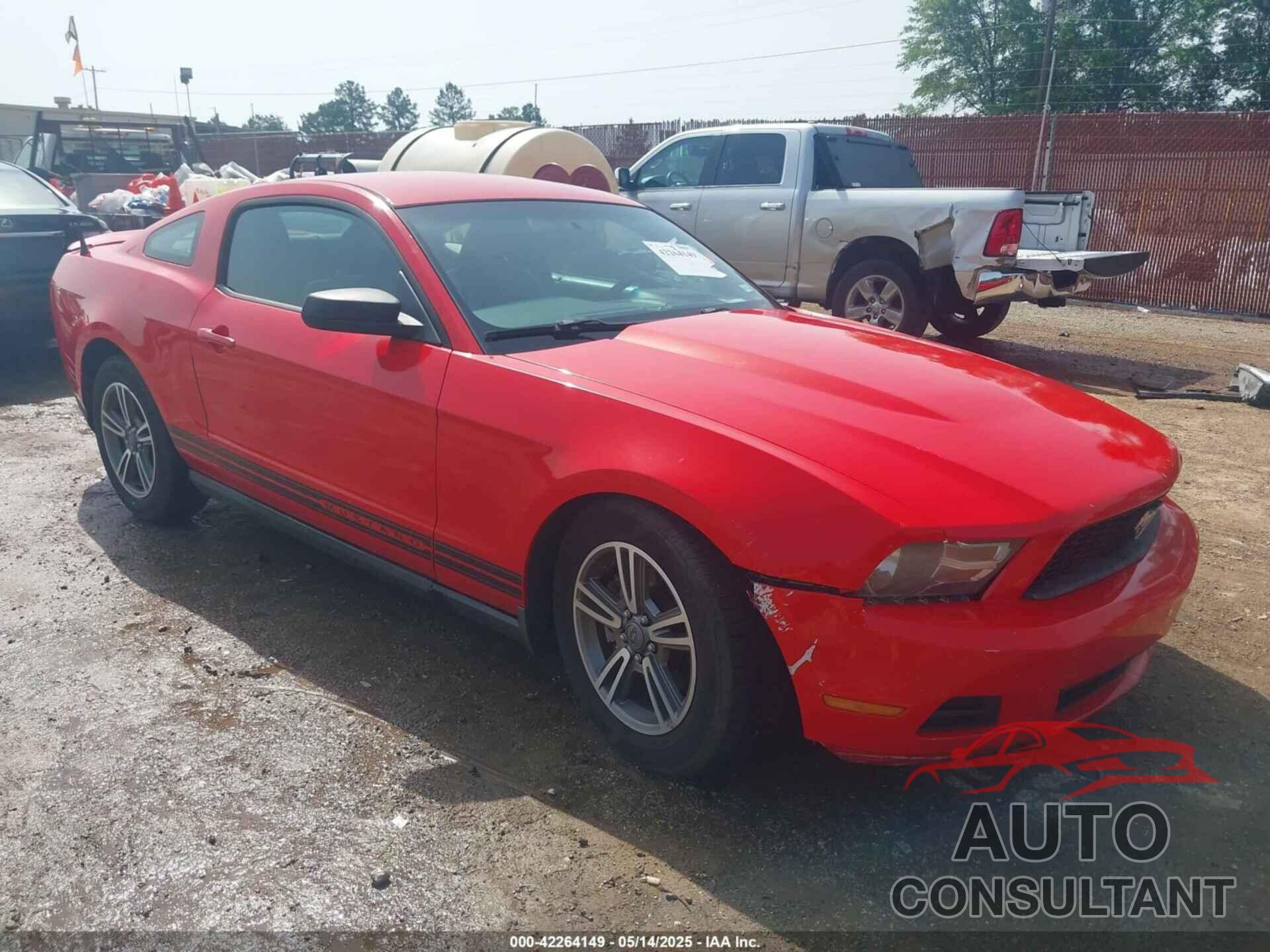 FORD MUSTANG 2012 - 1ZVBP8AM2C5208051