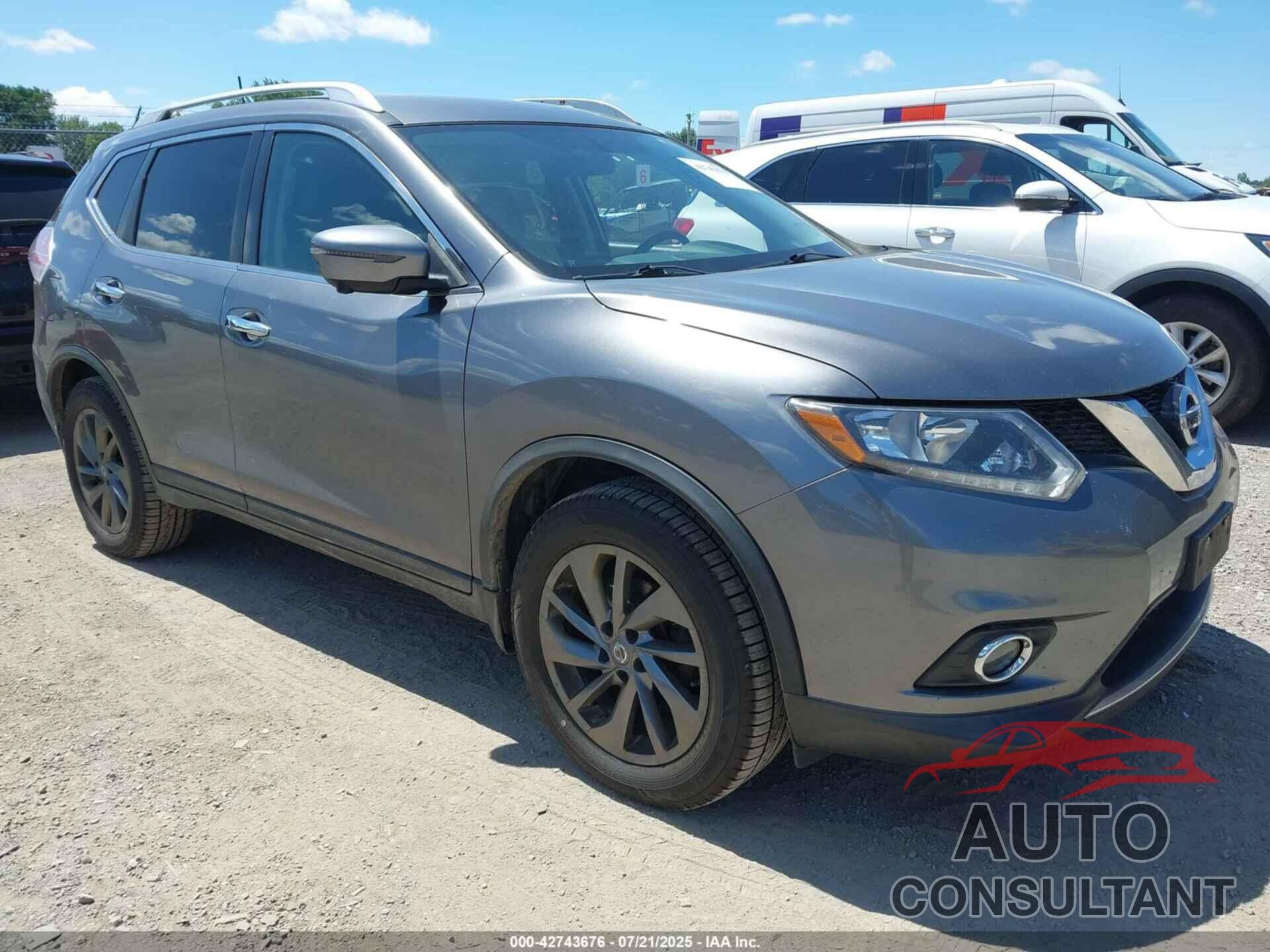 NISSAN ROGUE 2016 - KNMAT2MVXGP677118