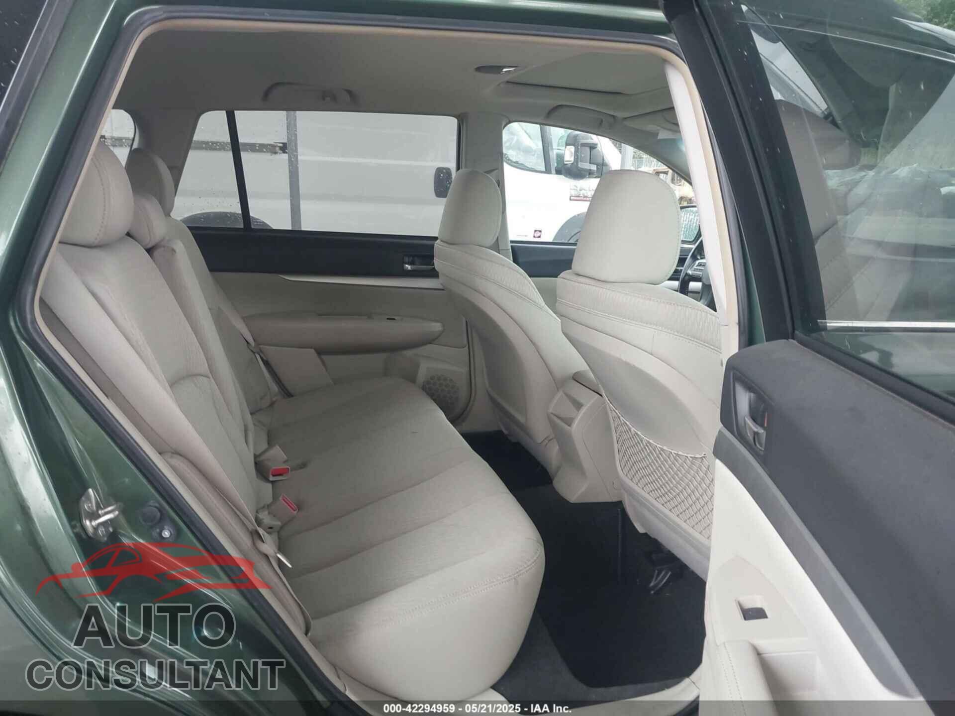 SUBARU OUTBACK 2012 - 4S4BRBGC4C3216054